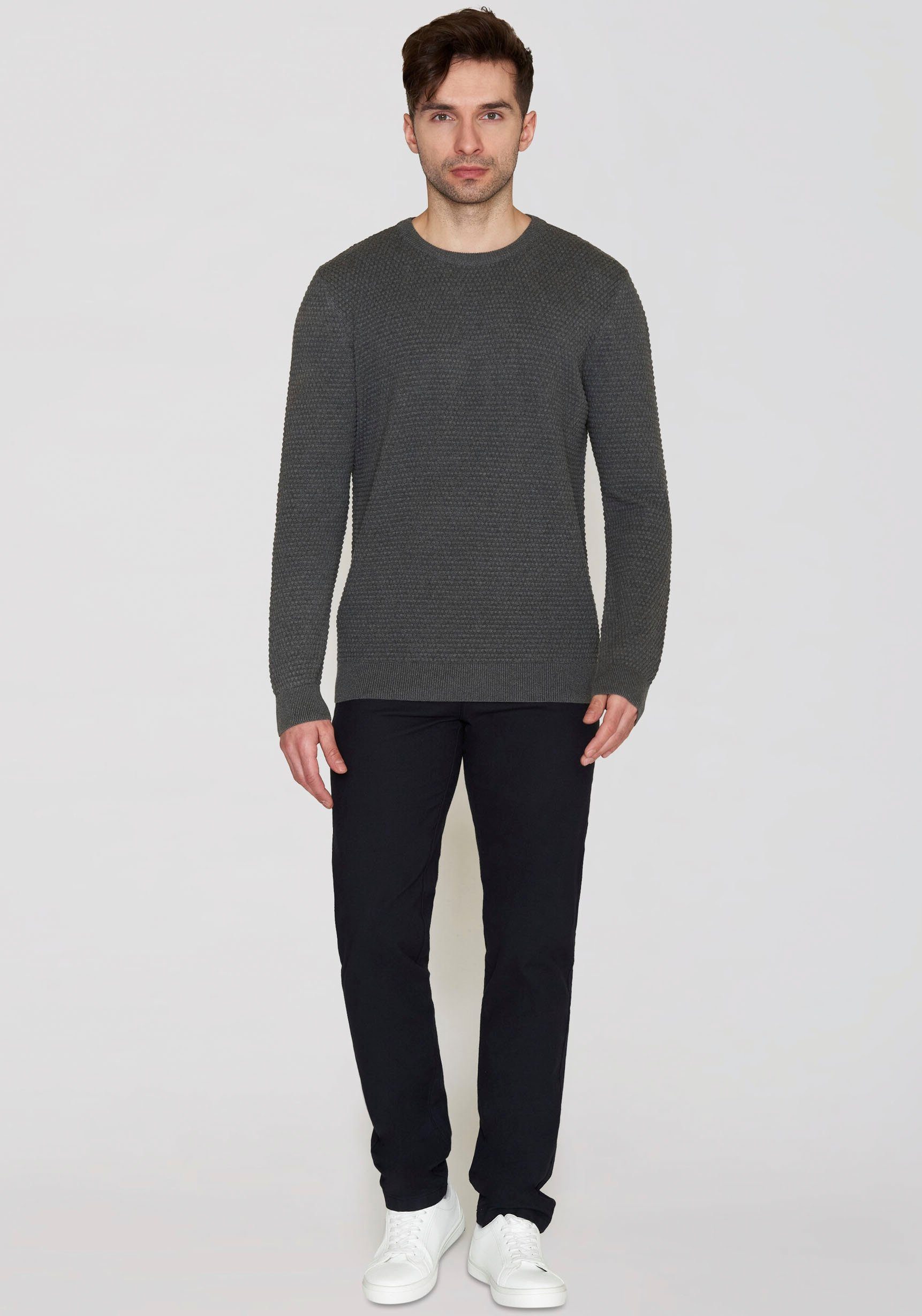 KnowledgeCotton Apparel Trui met ronde hals VAGN regular