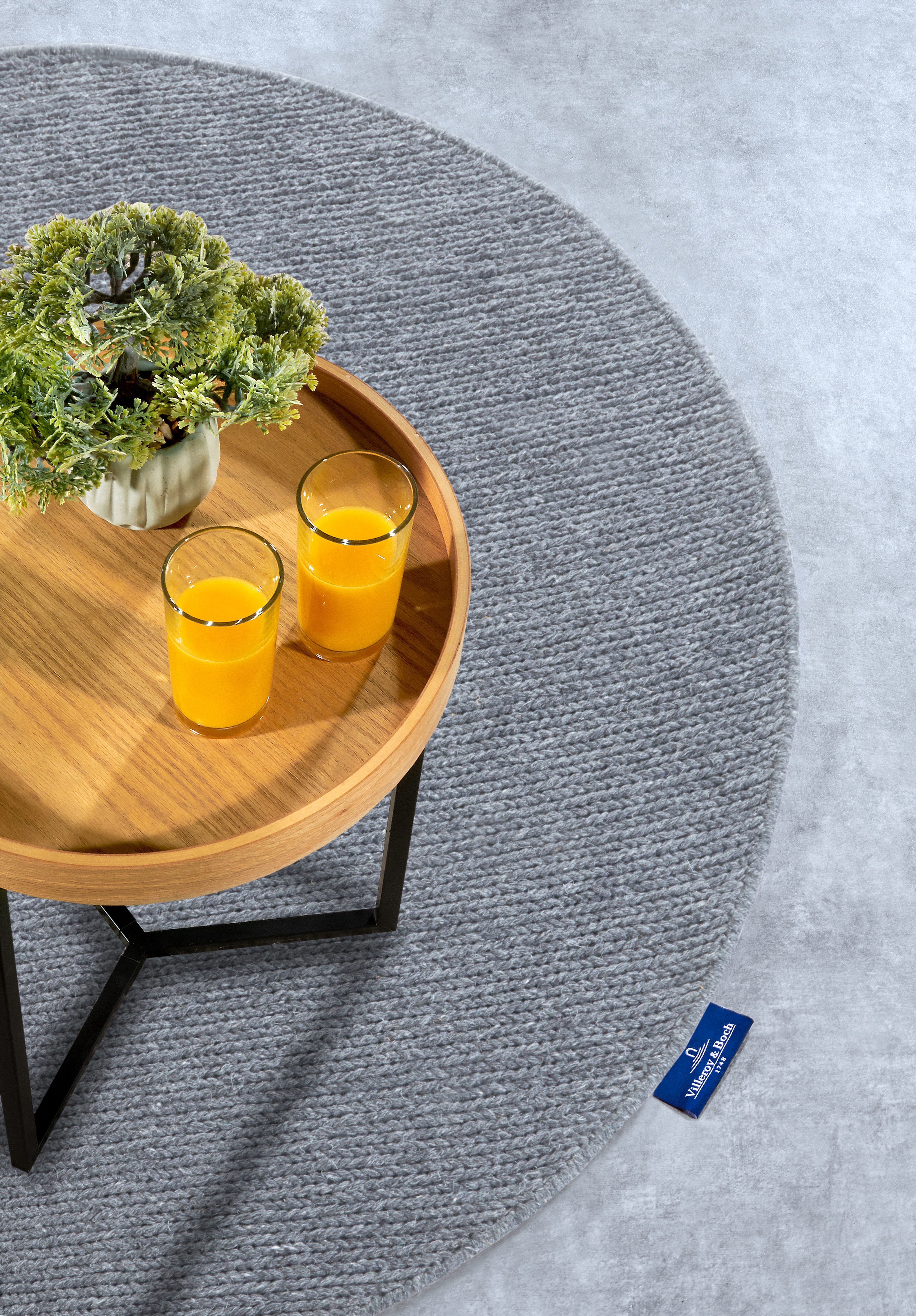 Villeroy & Boch Wollen kleed Francois in rond, ovaal, loper, handgeweven, wol, woonkamer, slaapkamer