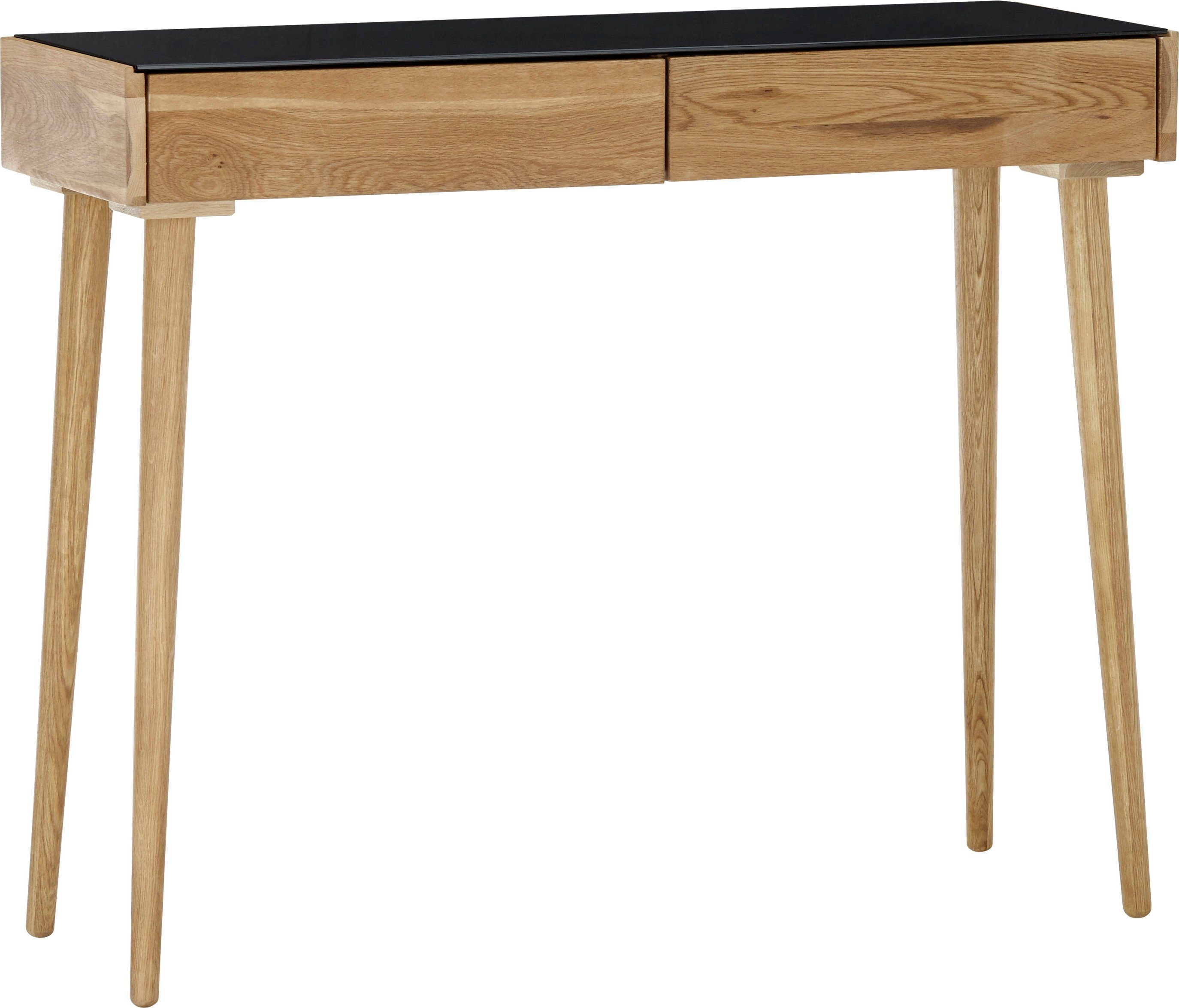MCA furniture Console Nata Breedte ca. 100 cm lade- & opbergkasten zwart
