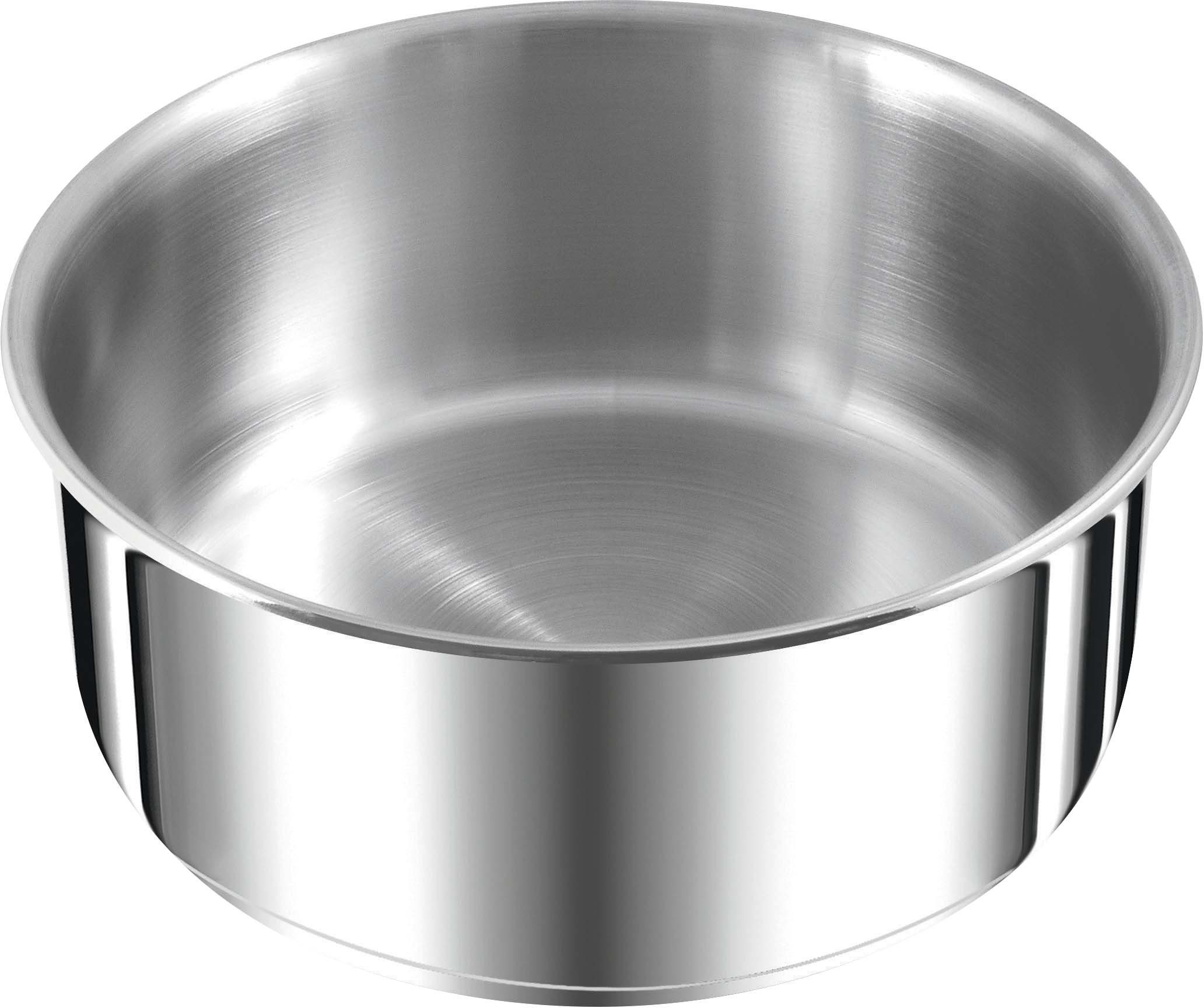 Tefal Pannenset L898S4 Ingenio Preference, kookpan set inductie, stapelbaar, ruimtebesparend (set, 4-delig)
