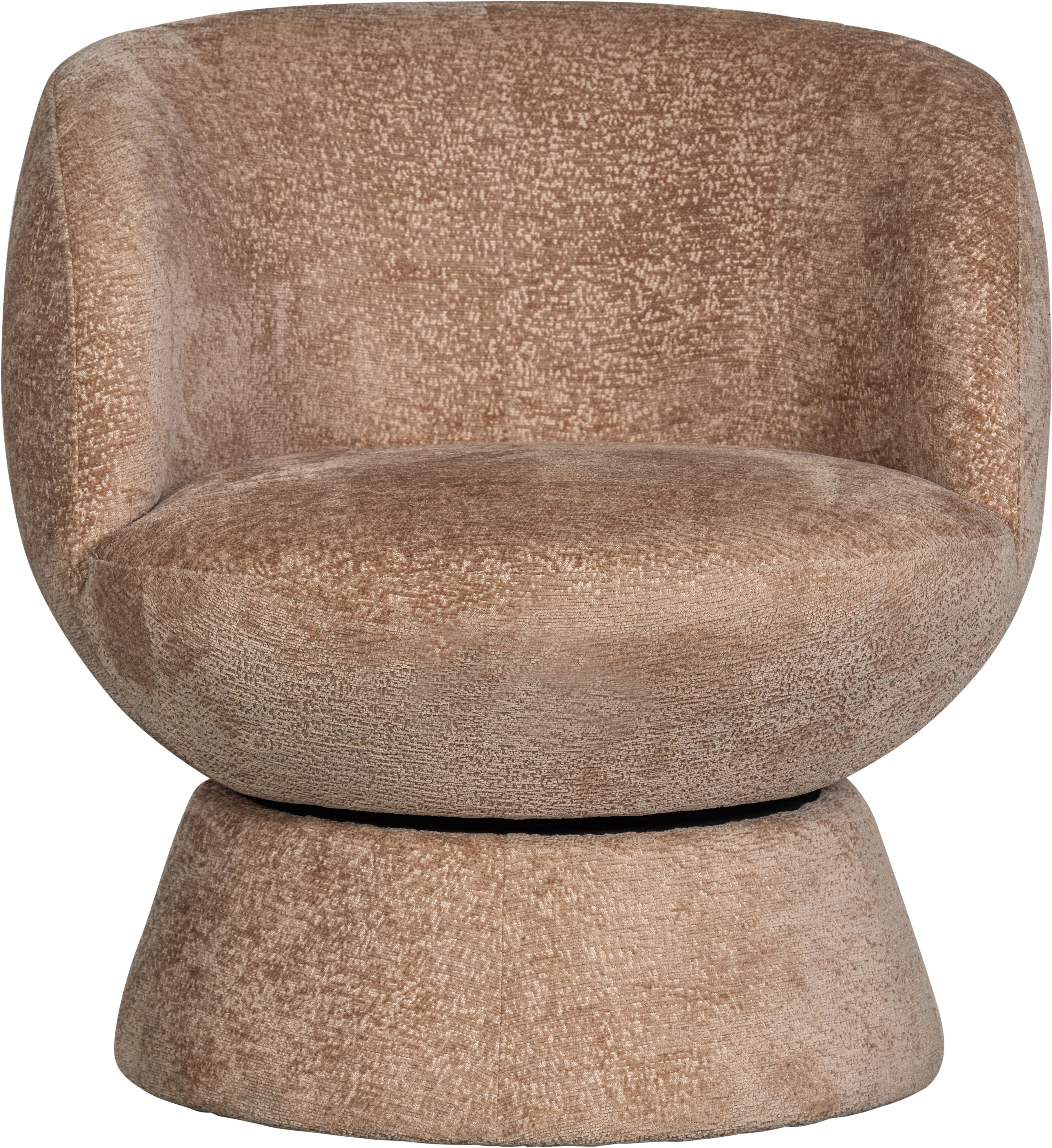 WOOOD Draaibare fauteuil Shuffle draaibaar in elke richting, ronde vorm, h 72 cm x b 73 cm