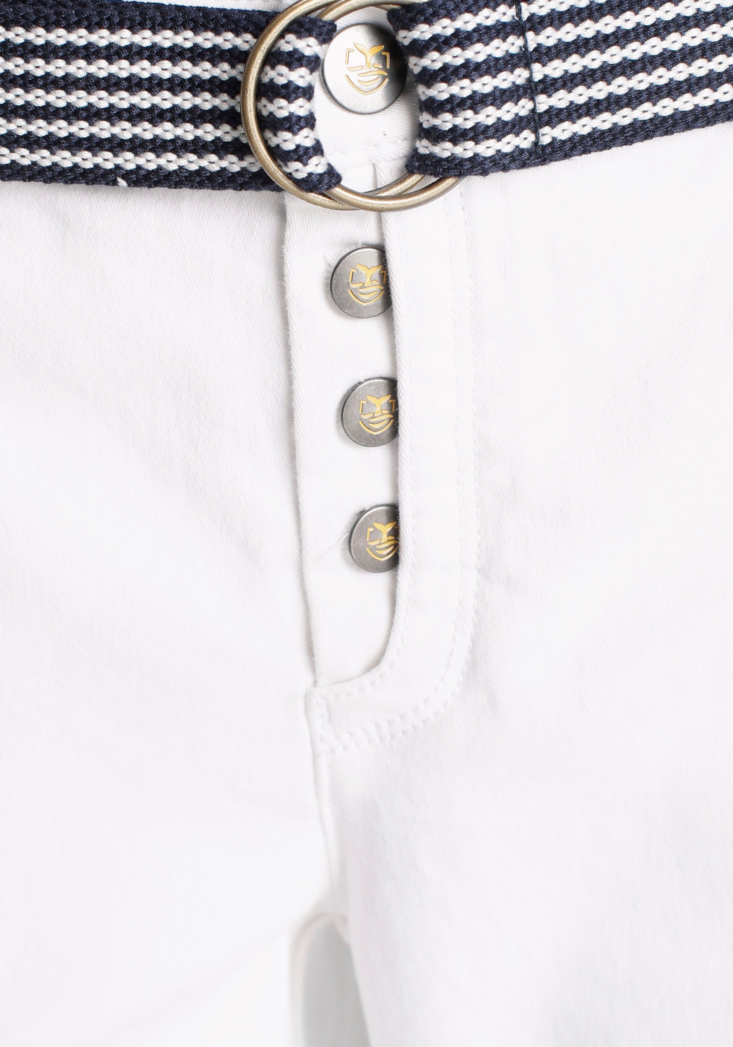 DELMAO Chino met bijpassende riem (set, 2-delig, Met gordel)