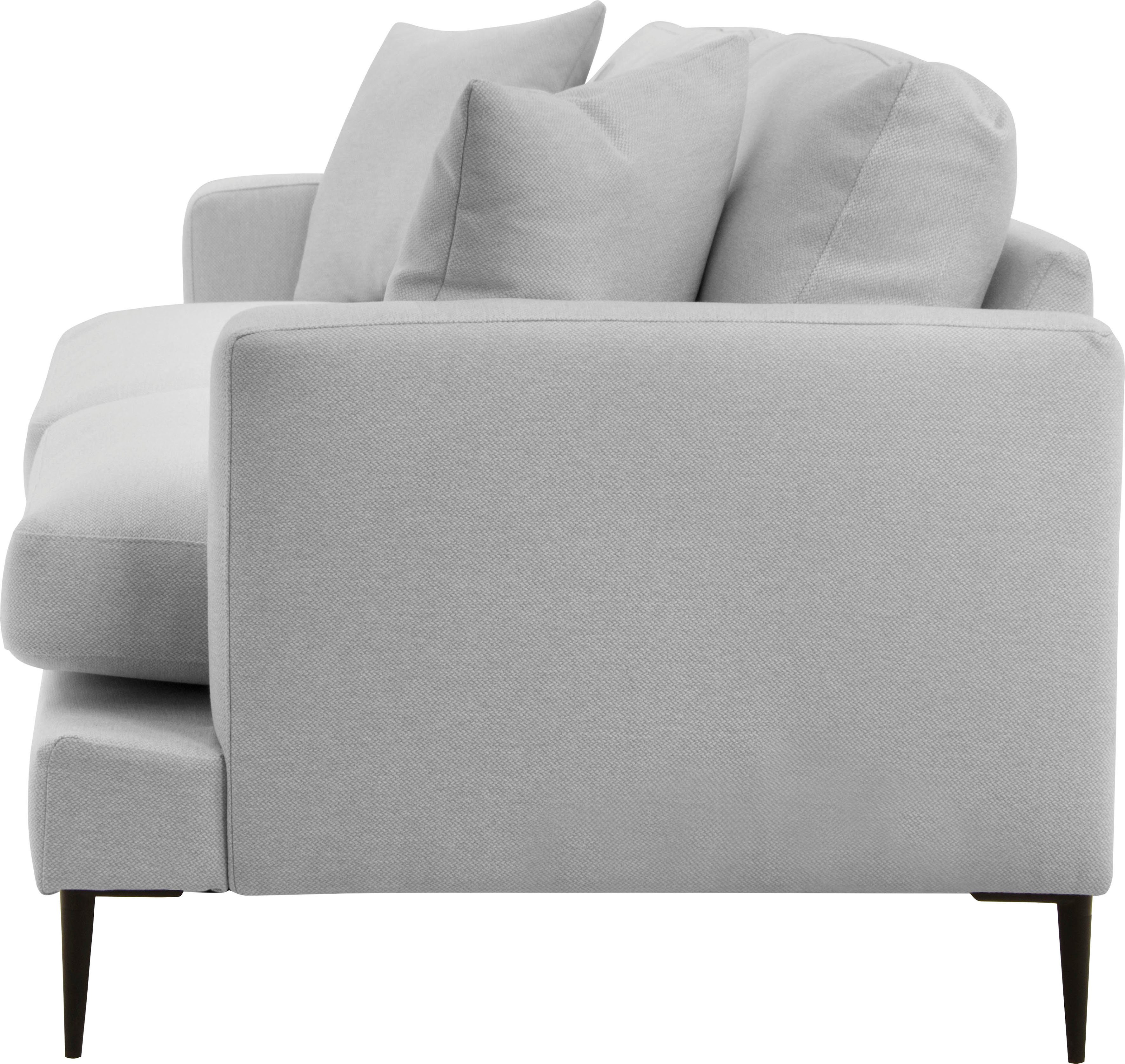 Leonique 3-zitsbank Cozy elegante designbank, afmetingen B/D/H: 211/97/80 cm