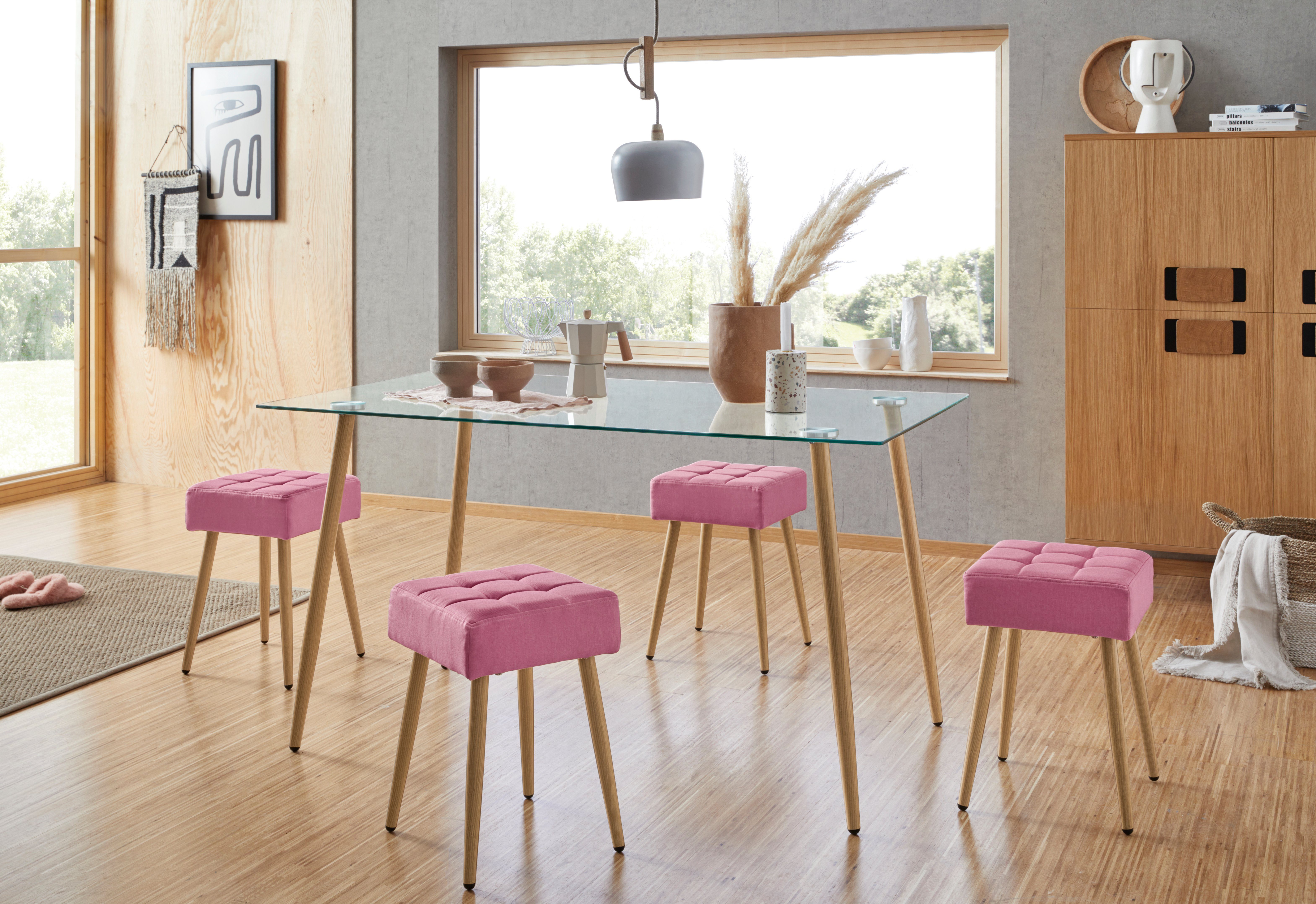 INOSIGN Glazen tafel MILLER Breedte 140 cm