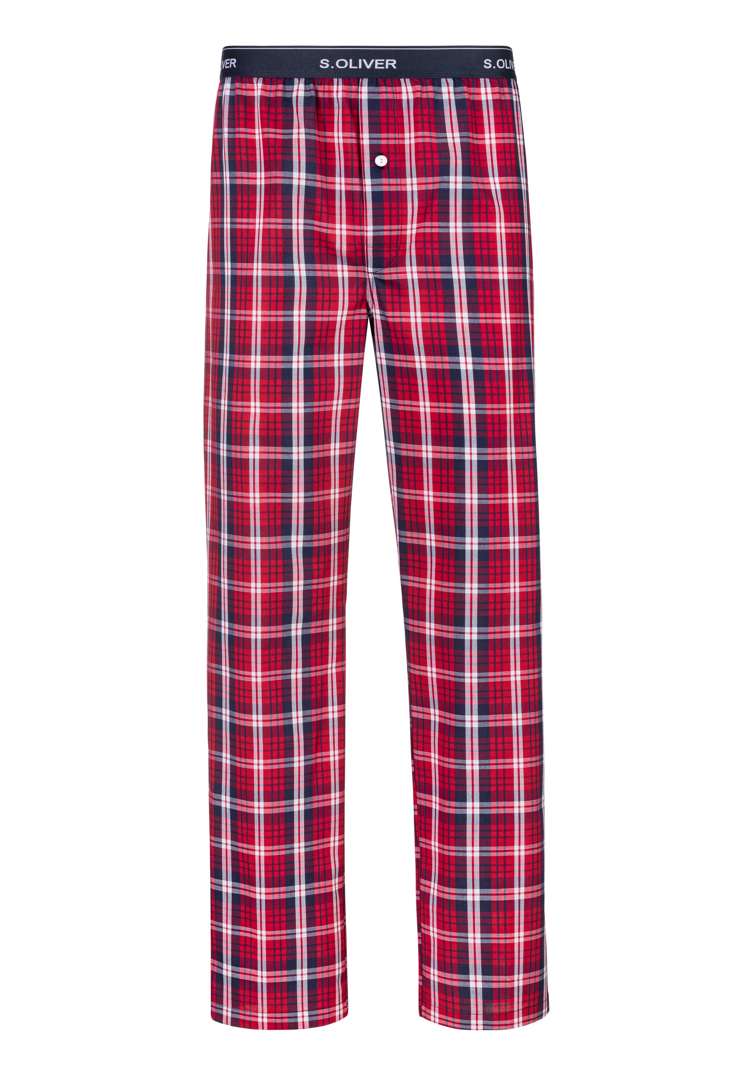 s.Oliver RED LABEL Beachwear Geweven broek met logo in de band