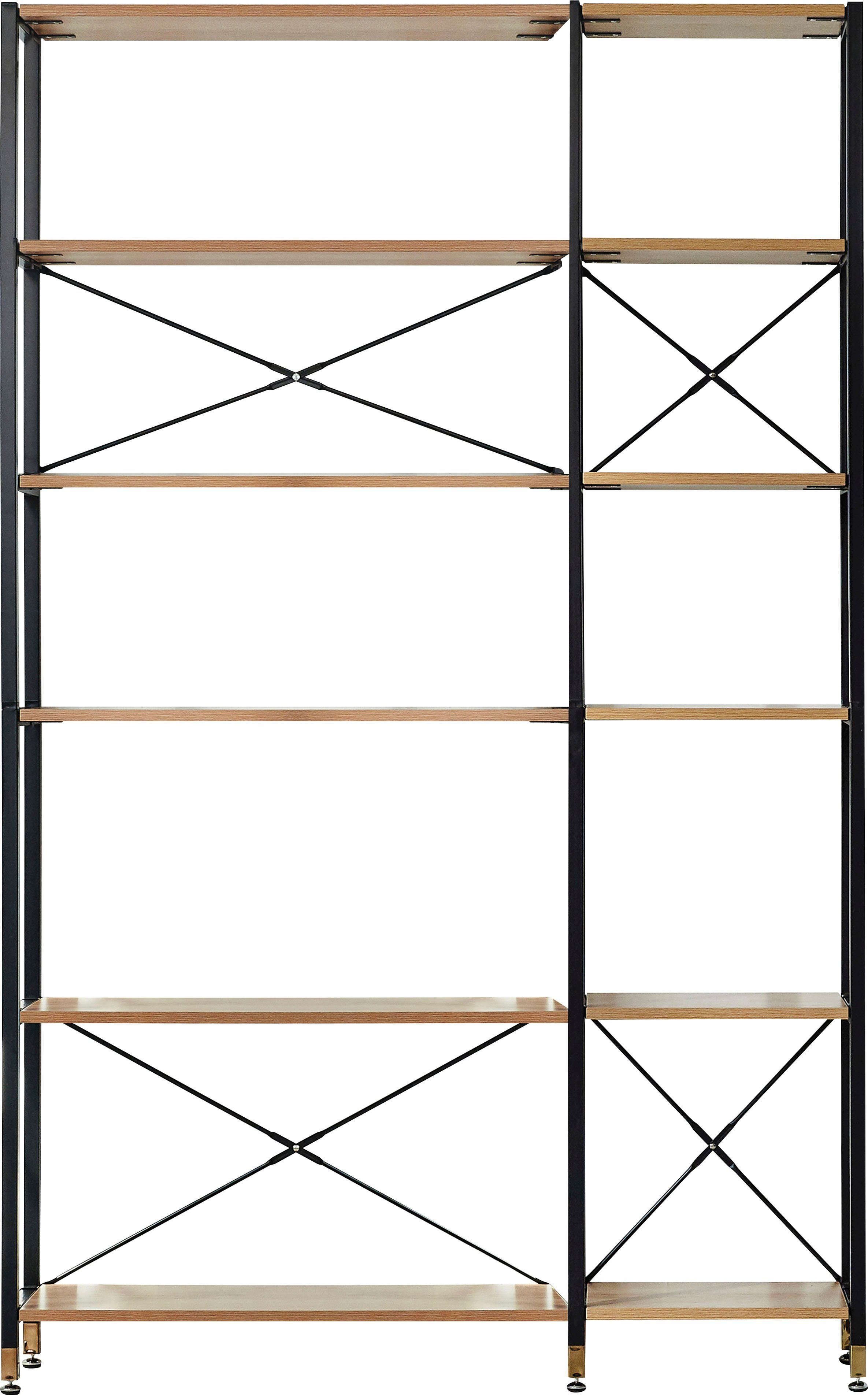 Home affaire Multifunctionele kast MDF met acacia decor open kasten beige