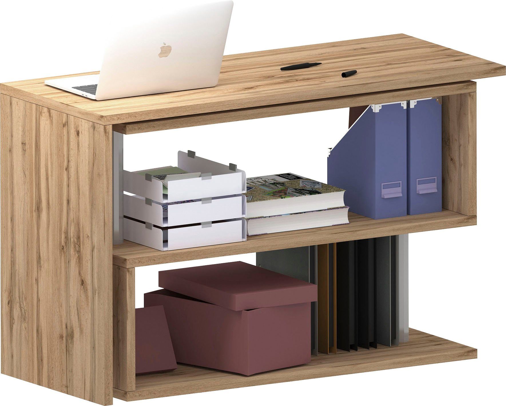 INOSIGN Bureau Volta, Made in Italy multifunctioneel - als computertafel, hoekbureau of sideboard