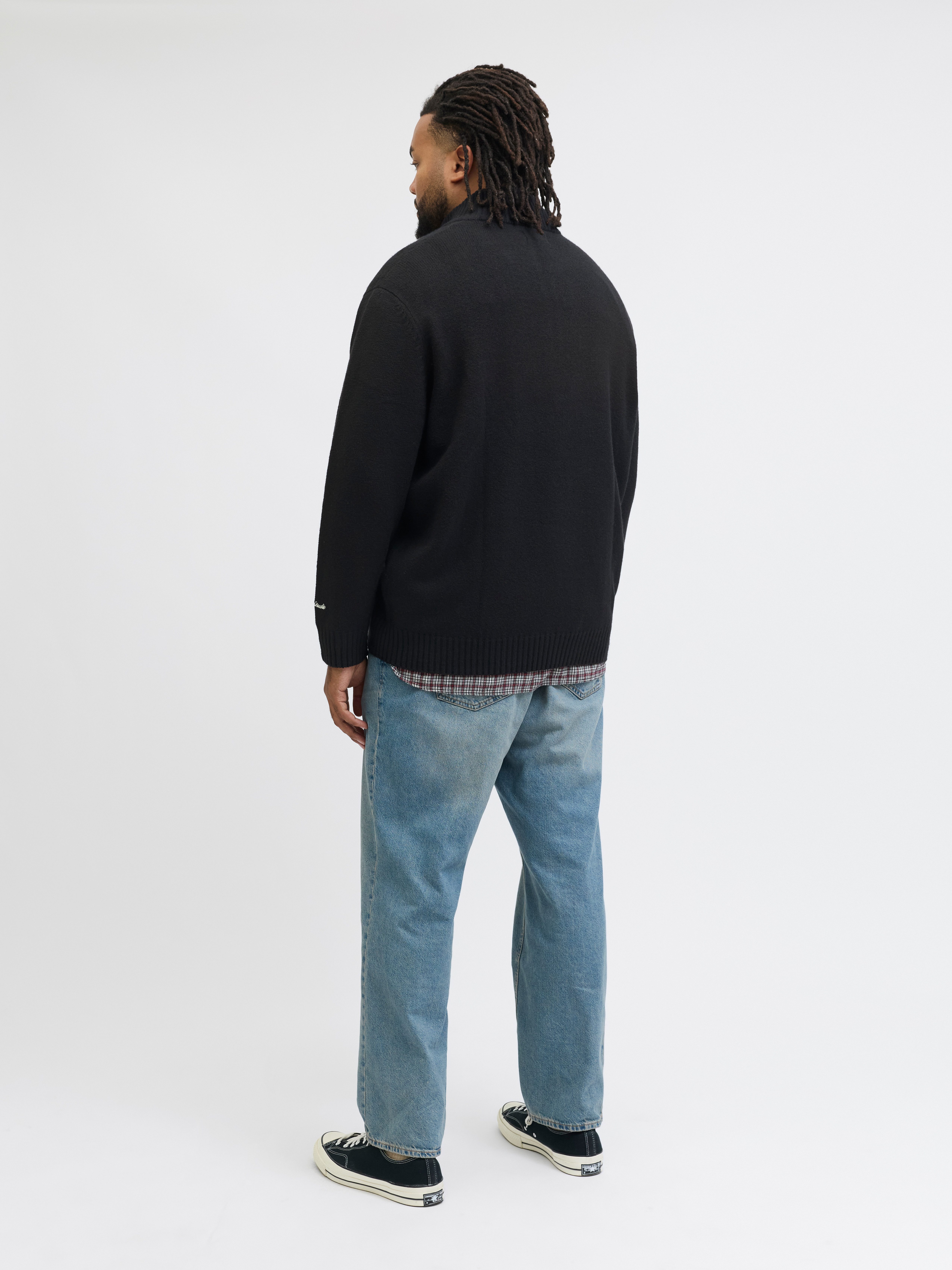 Jack & Jones PlusSize Schipperstrui JORNORREBRO KNIT HALF ZIP PLS
