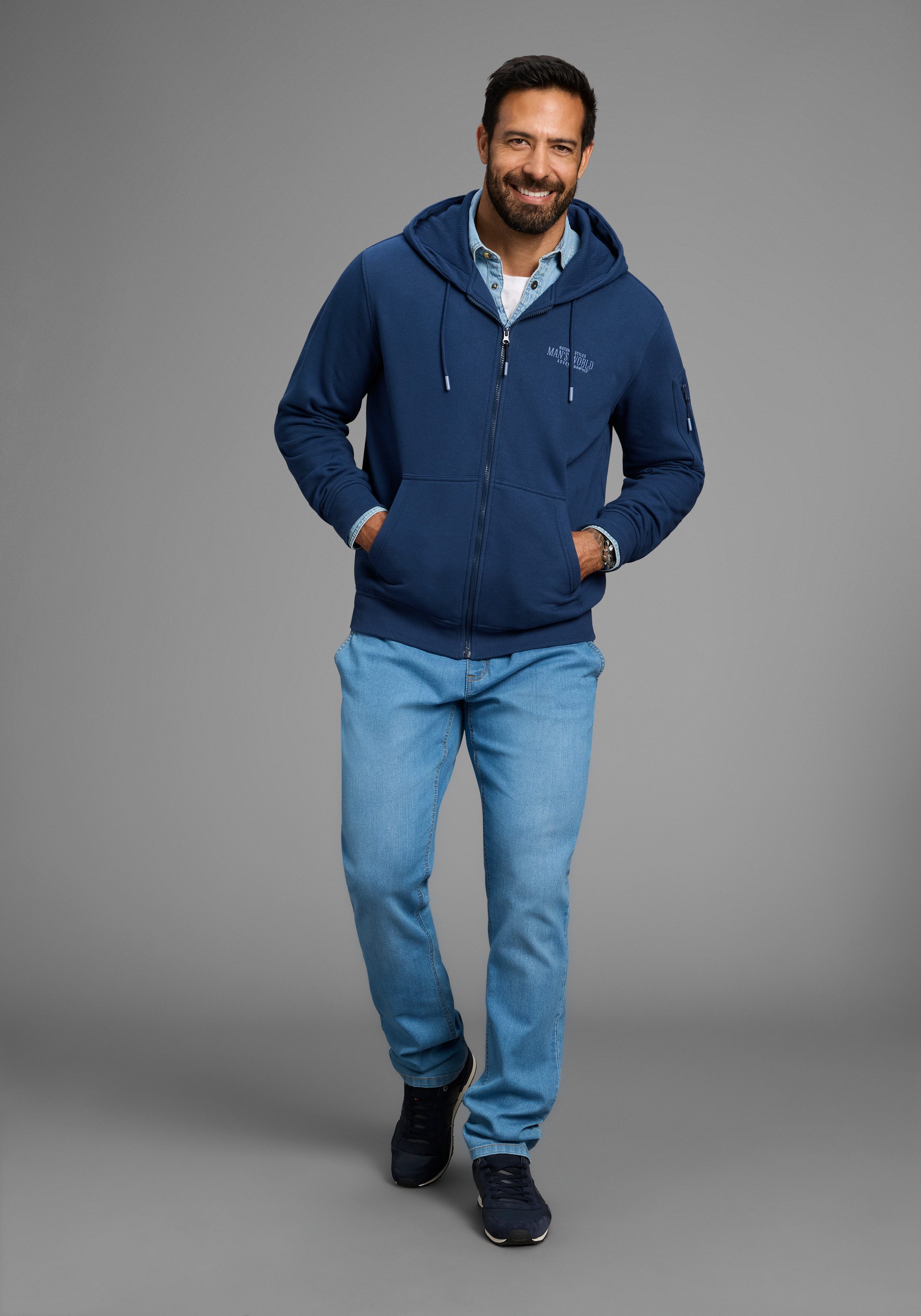 Man's World Capuchonsweatvest
