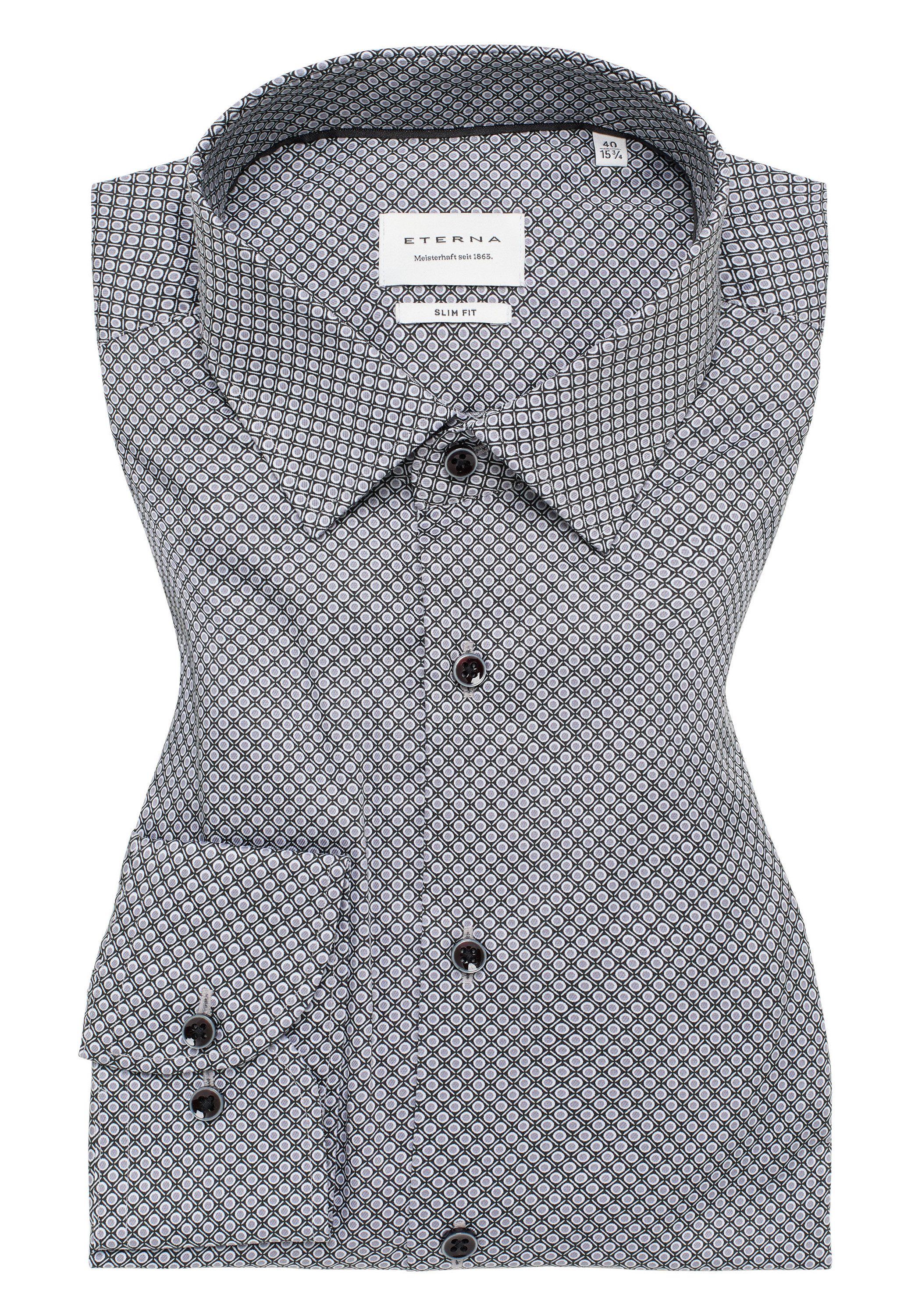 Eterna Overhemd met lange mouwen Slim fit NON IRON (strijkvrij)