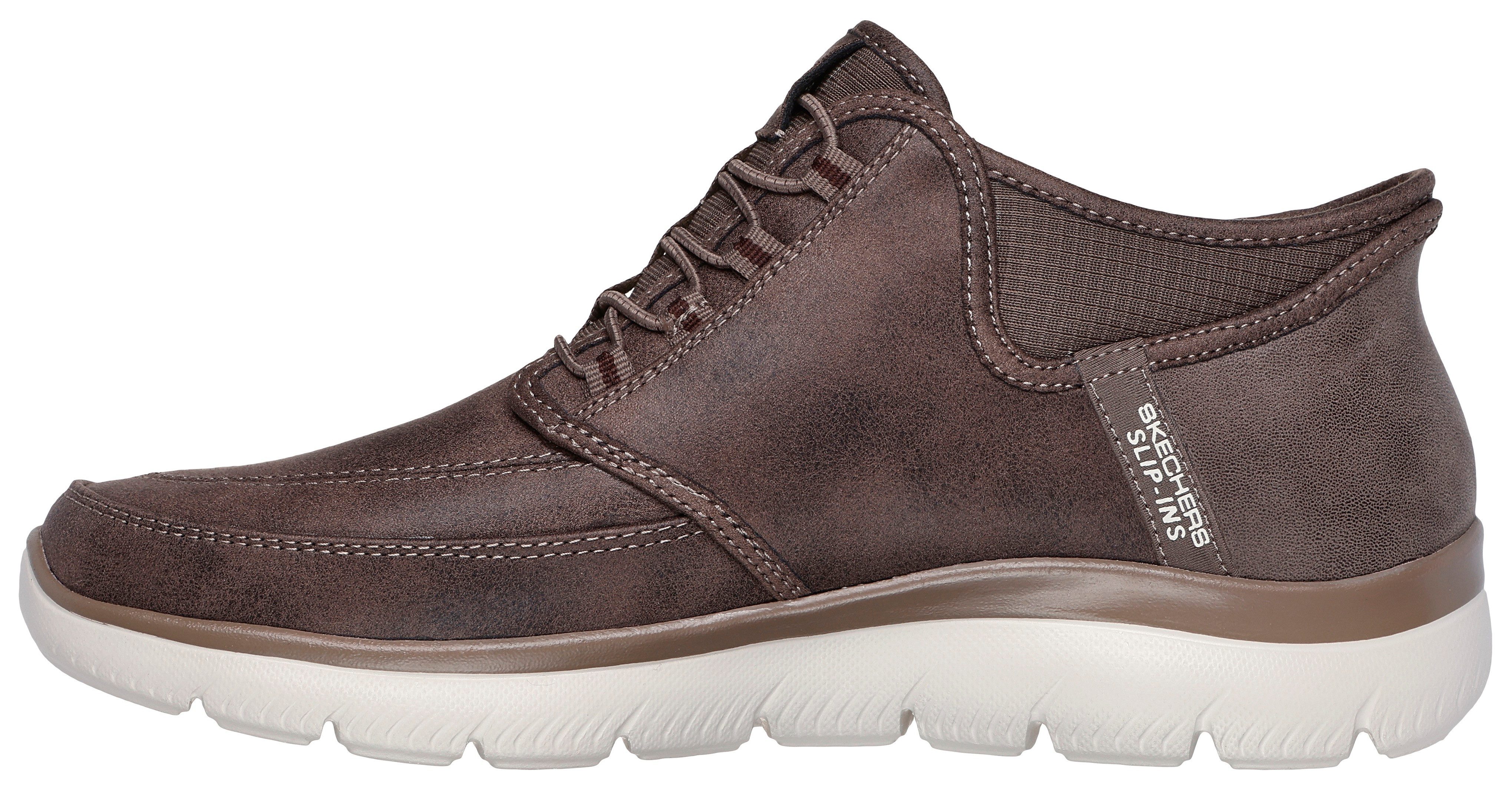 Skechers Slip-on sneakers Summits , veterboots, mid cut sneaker met hands free slip-ins™
