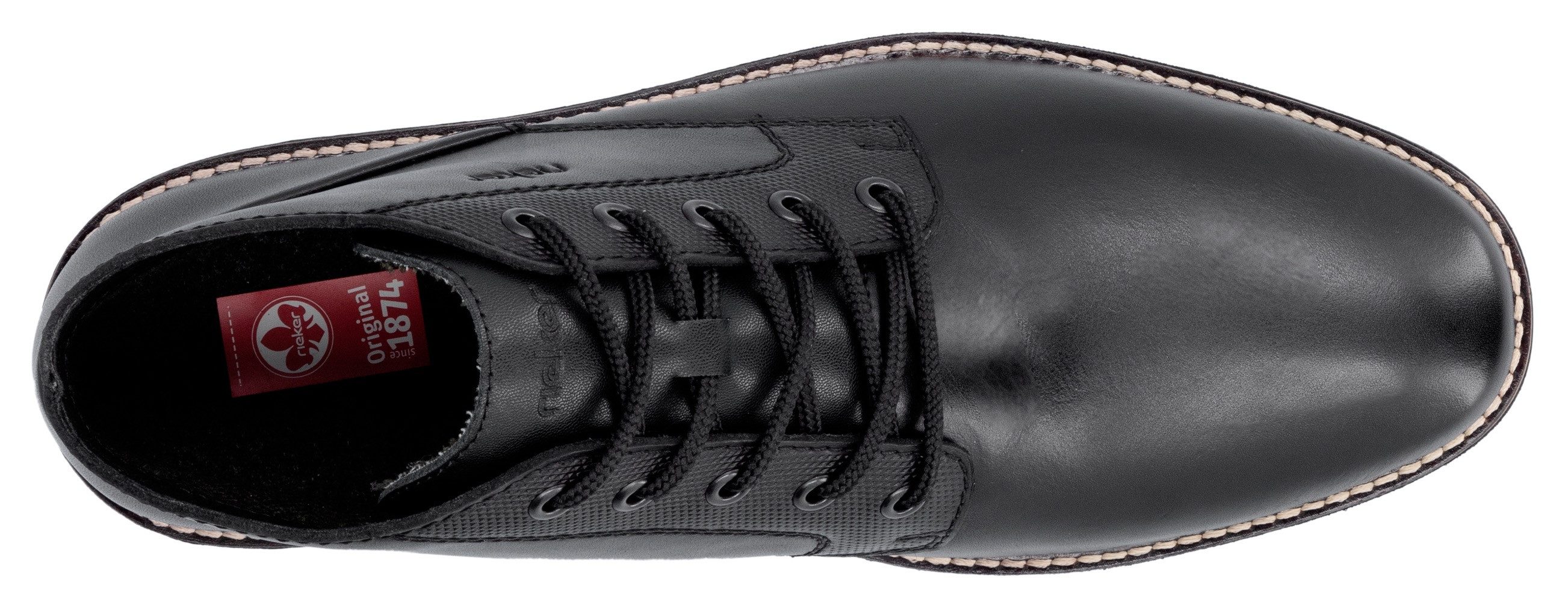 Rieker Veterlaarsjes veterschoenen, business-veterschoenen, enkellaars met zachte bovenlaag