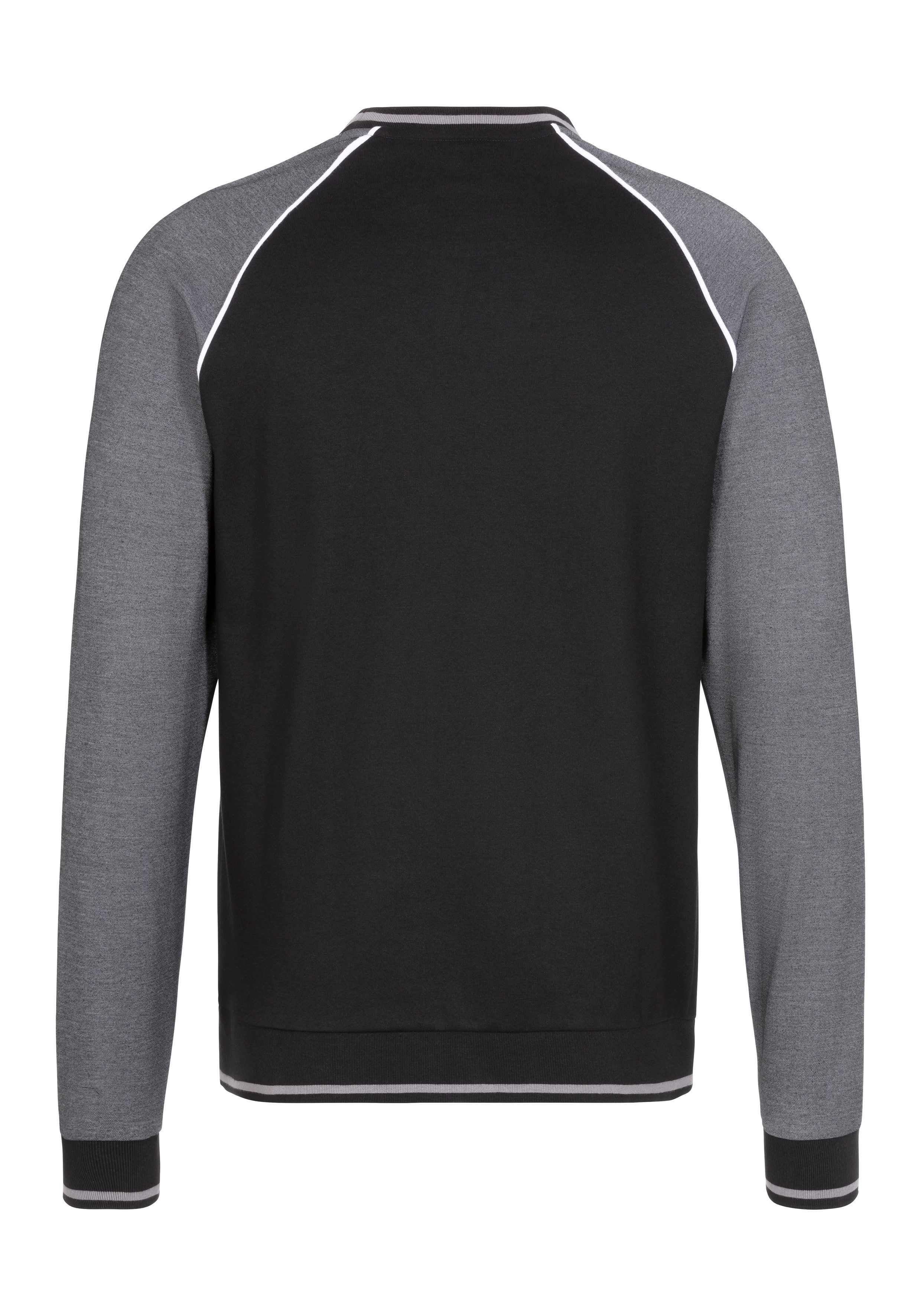 BOSS Sweatshirt met contrastkleurige details