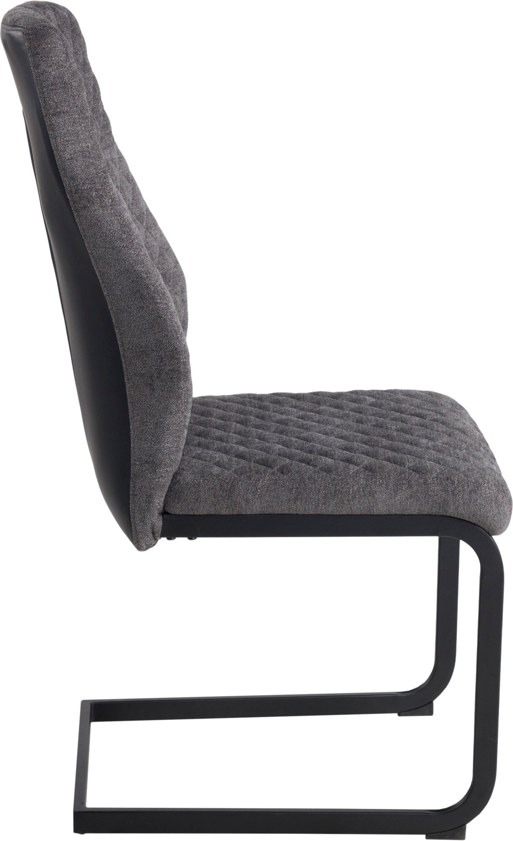 Duo Collection Vrijdragende stoel Kaila sledestoel, set van 4 robuuste bekleding, glijders voor de veiligheid, tot 110 kg belastbaar (set, 4 stuks)