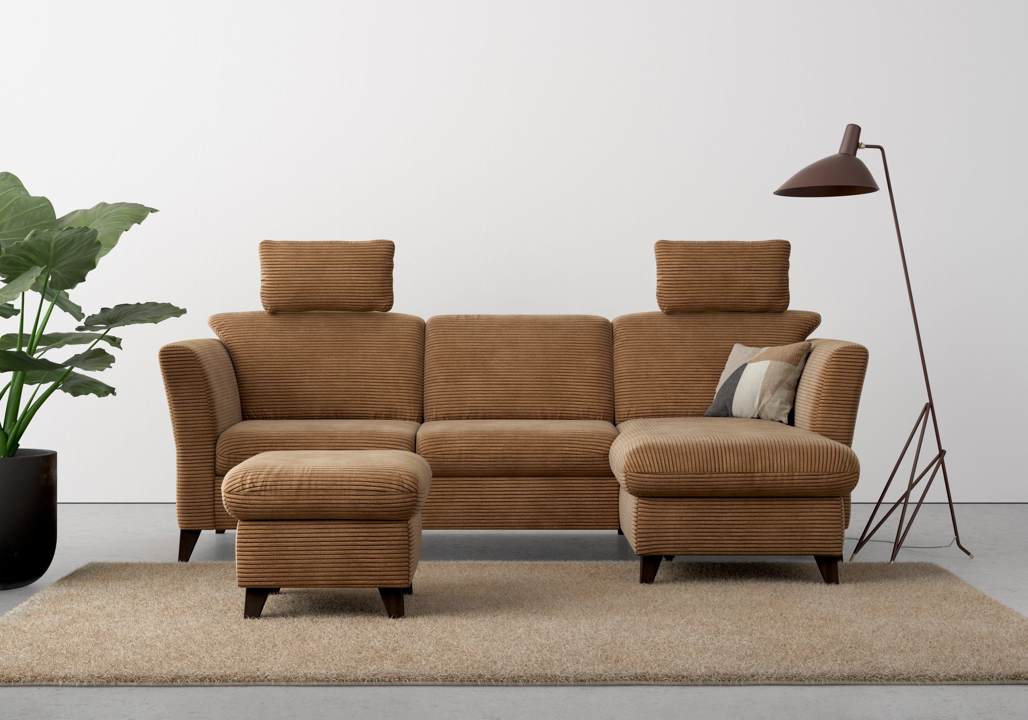 Home affaire Hocker Trelleborg Cord-bekleding, met opbergvak, inclusief binnenveringsinterieur