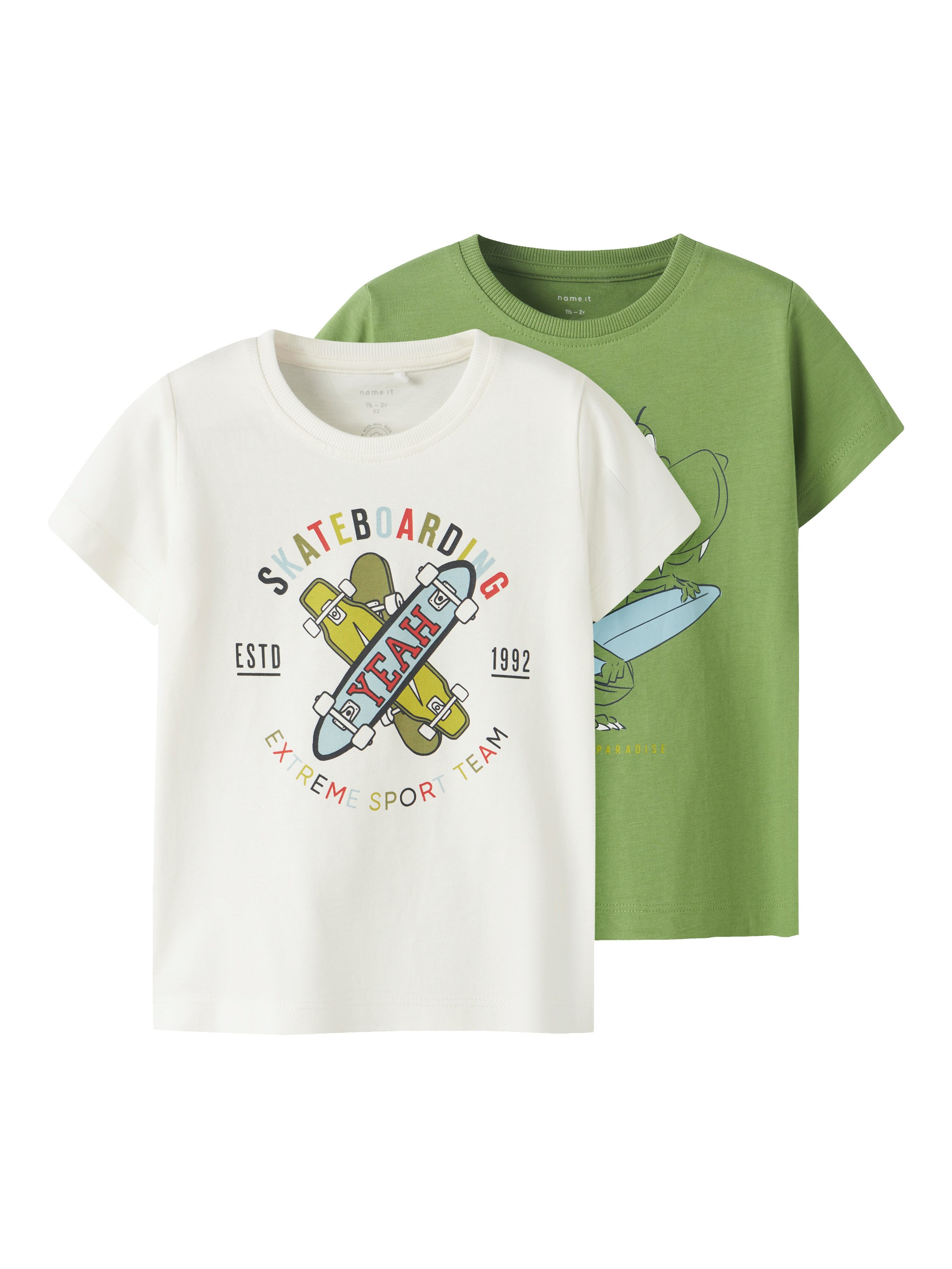 Name It T-shirt NMMKARLTON 2P TOP PB (set, 2-delig)