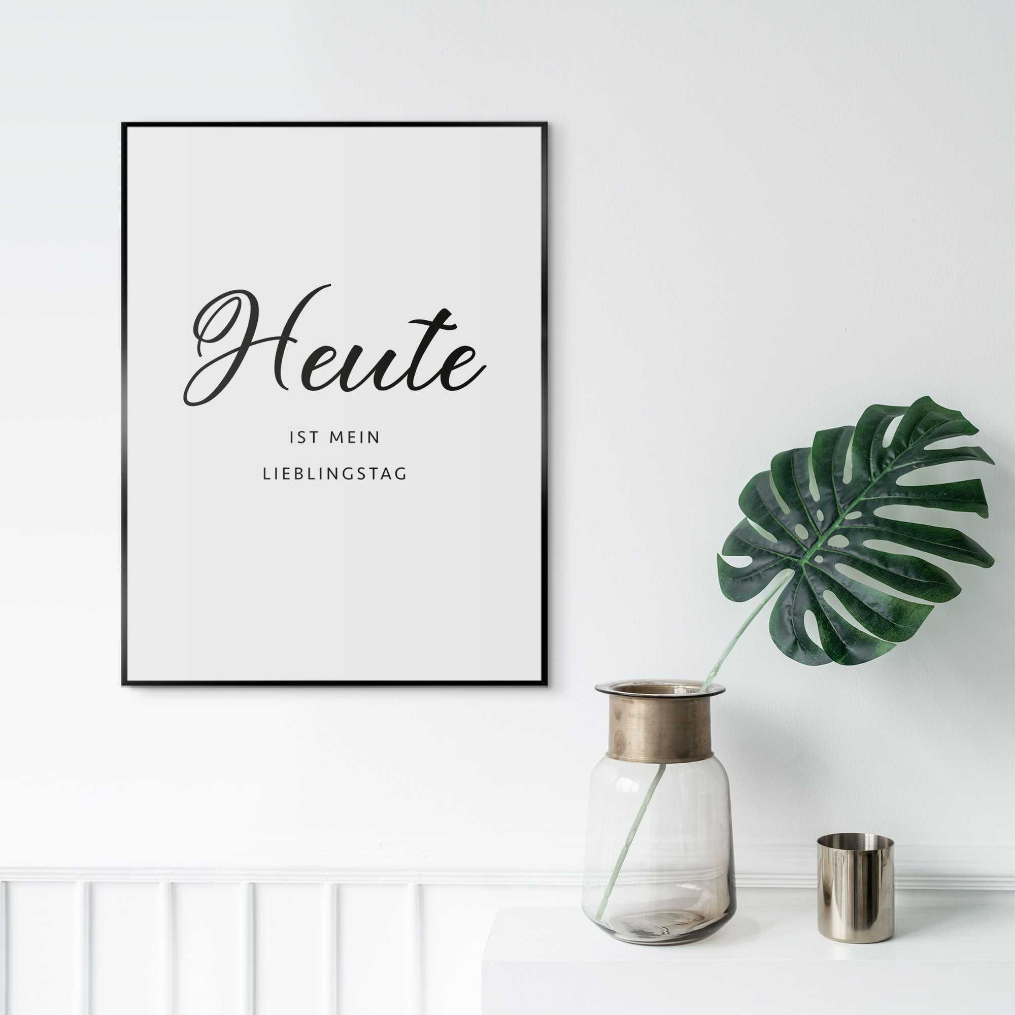 Reinders! Artprint met lijst Vandaag schilderijen zwart