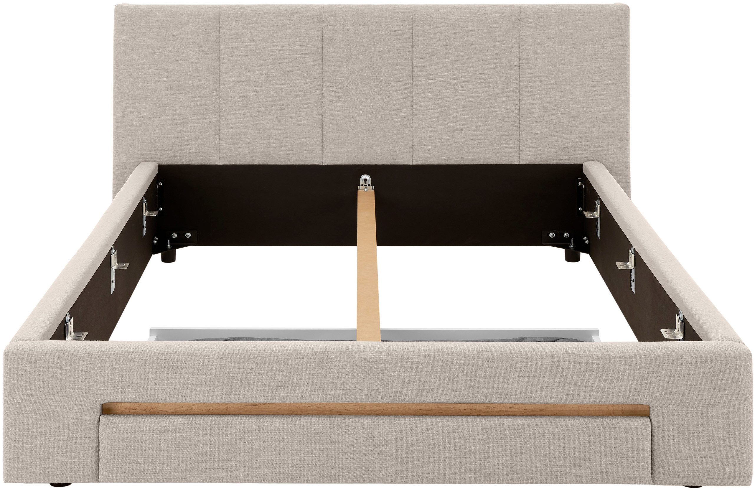 INOSIGN Gestoffeerd bed CiTY/GiRON, bedframe met bedlade, gestoffeerd opbergbed met hondenbed of opberglade, bekleding van corduroy of linnenlook