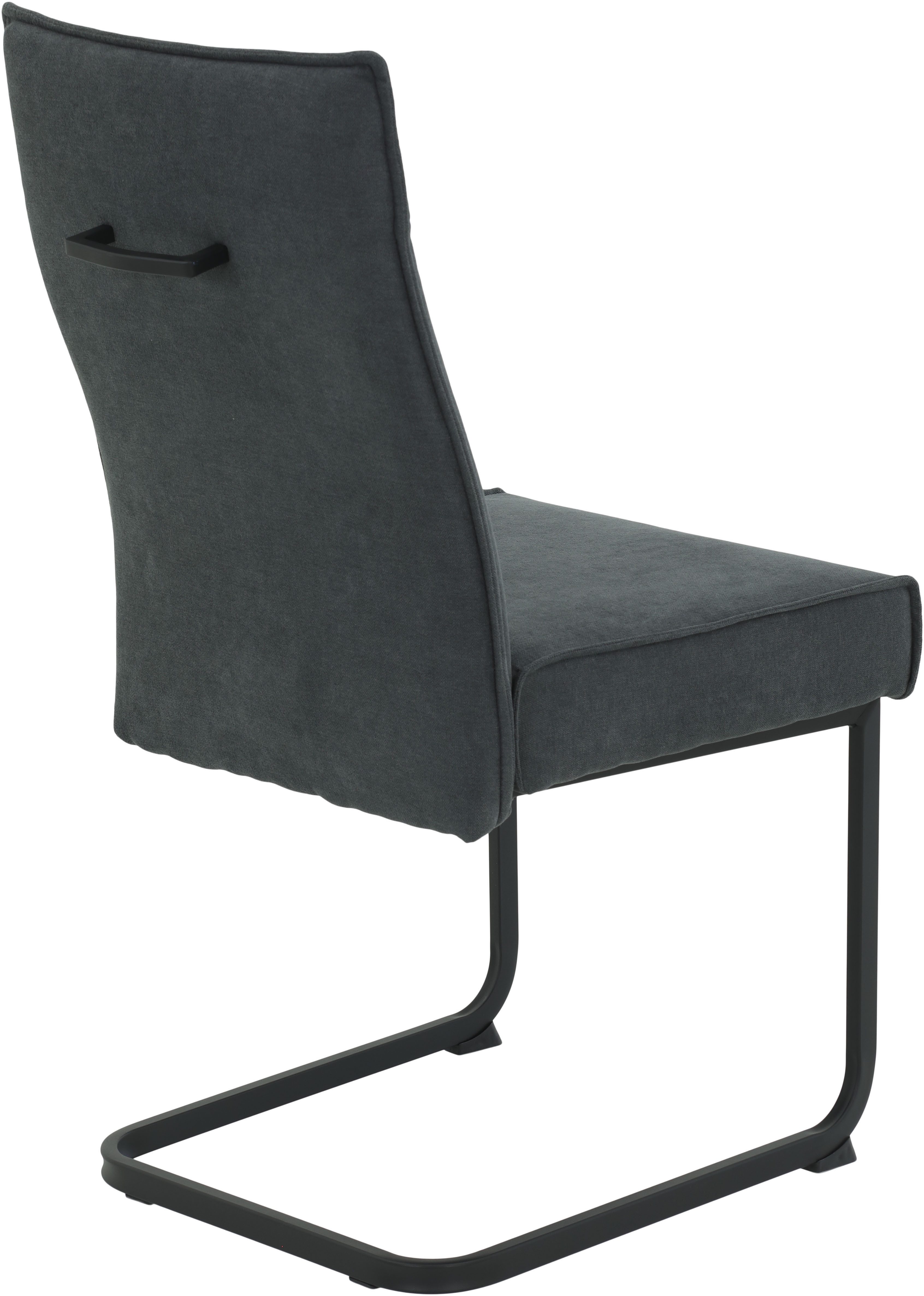 HELA Vrijdragende stoel KAREN eetkamerstoel XL-breedte, comfortzit, pocketvering, greep, 140kg belastbaar (set, 4 stuks)