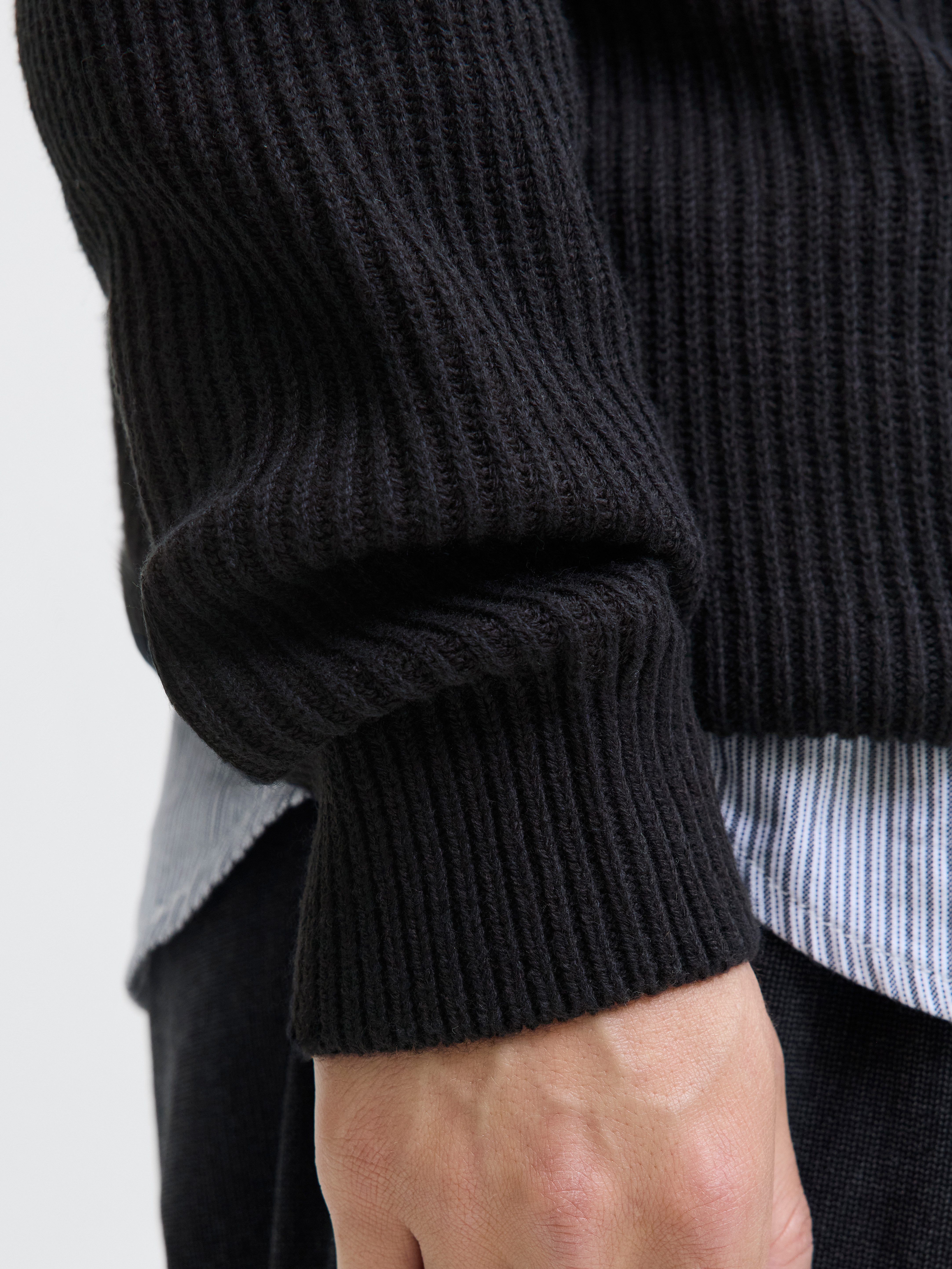 Jack & Jones PlusSize Schipperstrui JJPANNEL KNIT HALF ZIP AW25 PLS