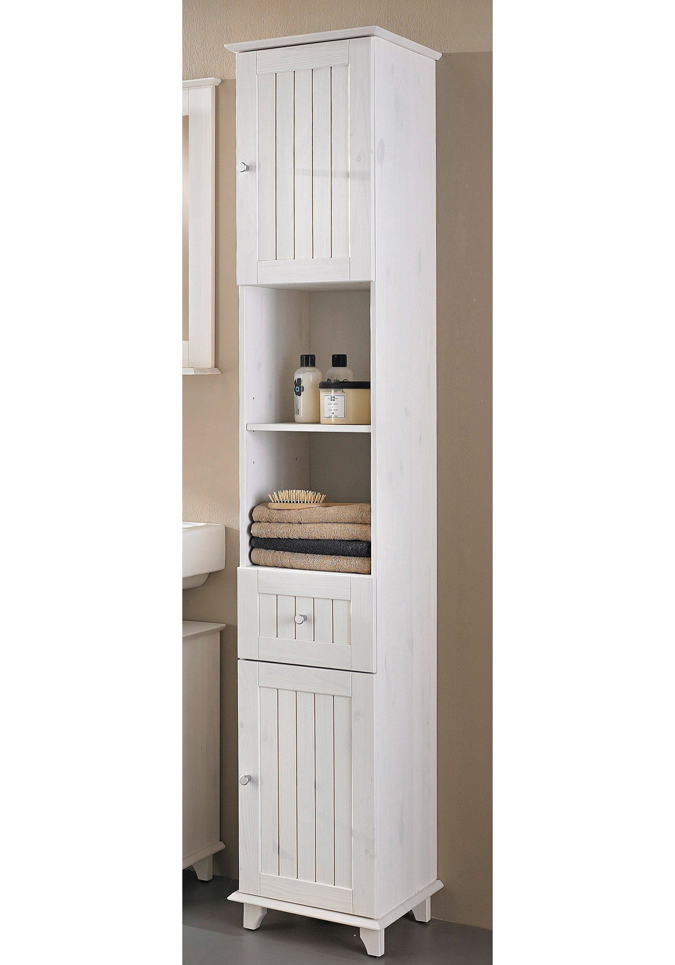 welltime Hoge kast Venezia rustiek Breedte 33 cm, van hoogwaardig hout