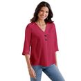 classic basics blouse zonder sluiting rood