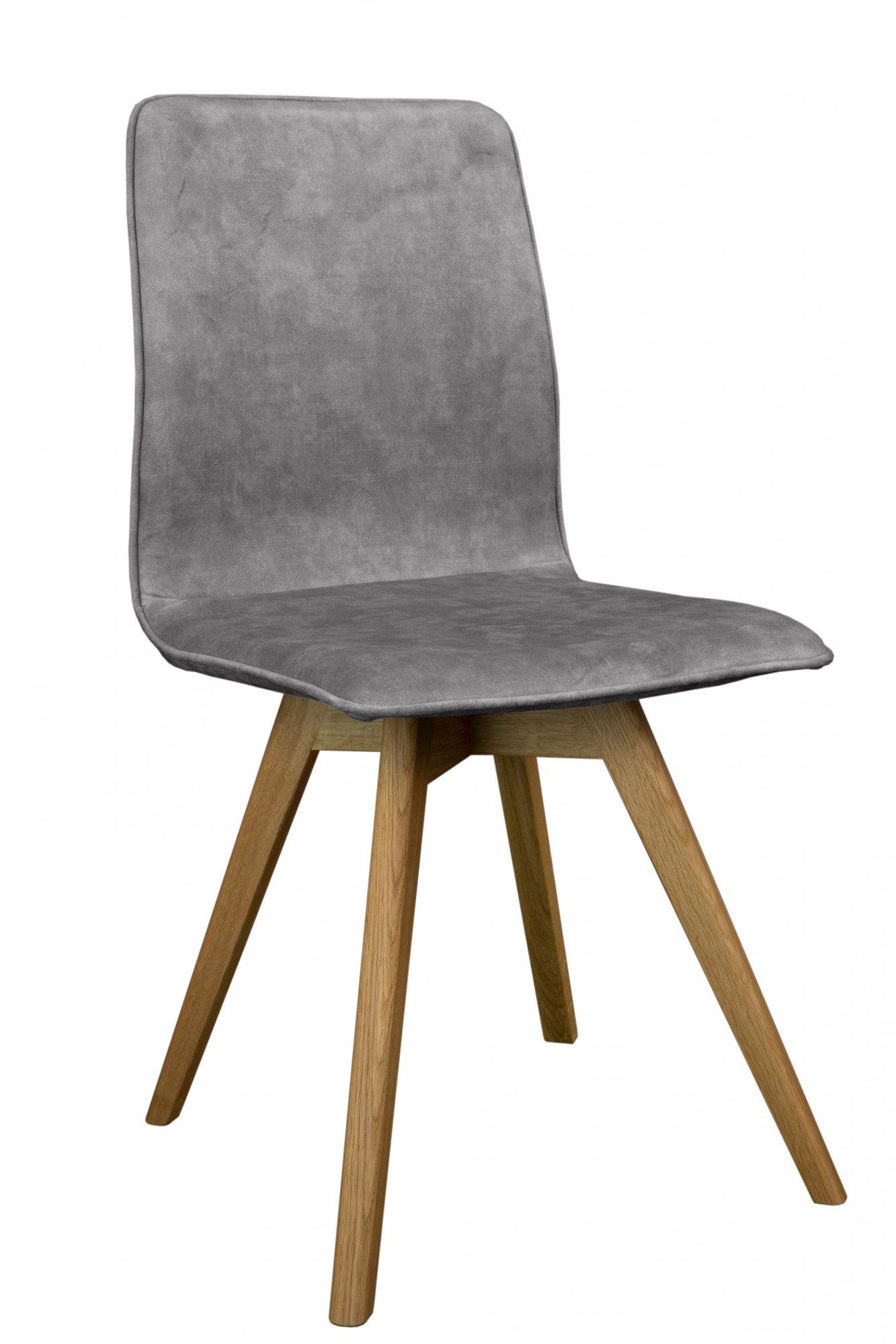 andas Eetkamerstoel Rania Massief houten frame, met bies (set, 2 stuks)