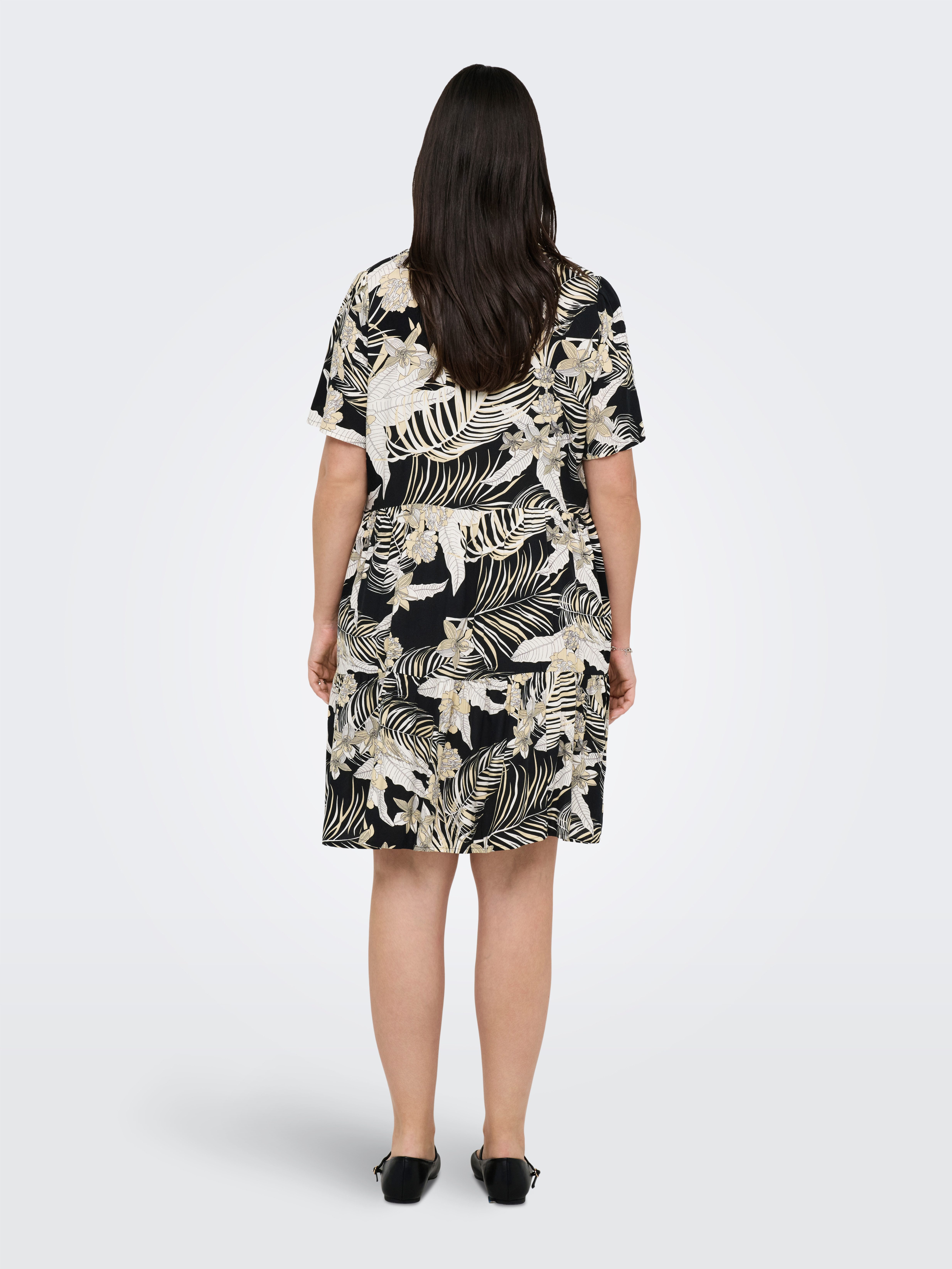 ONLY CARMAKOMA Mini-jurk CARZALLY LIFE S/S THEA TUNIC DRESS NOOS