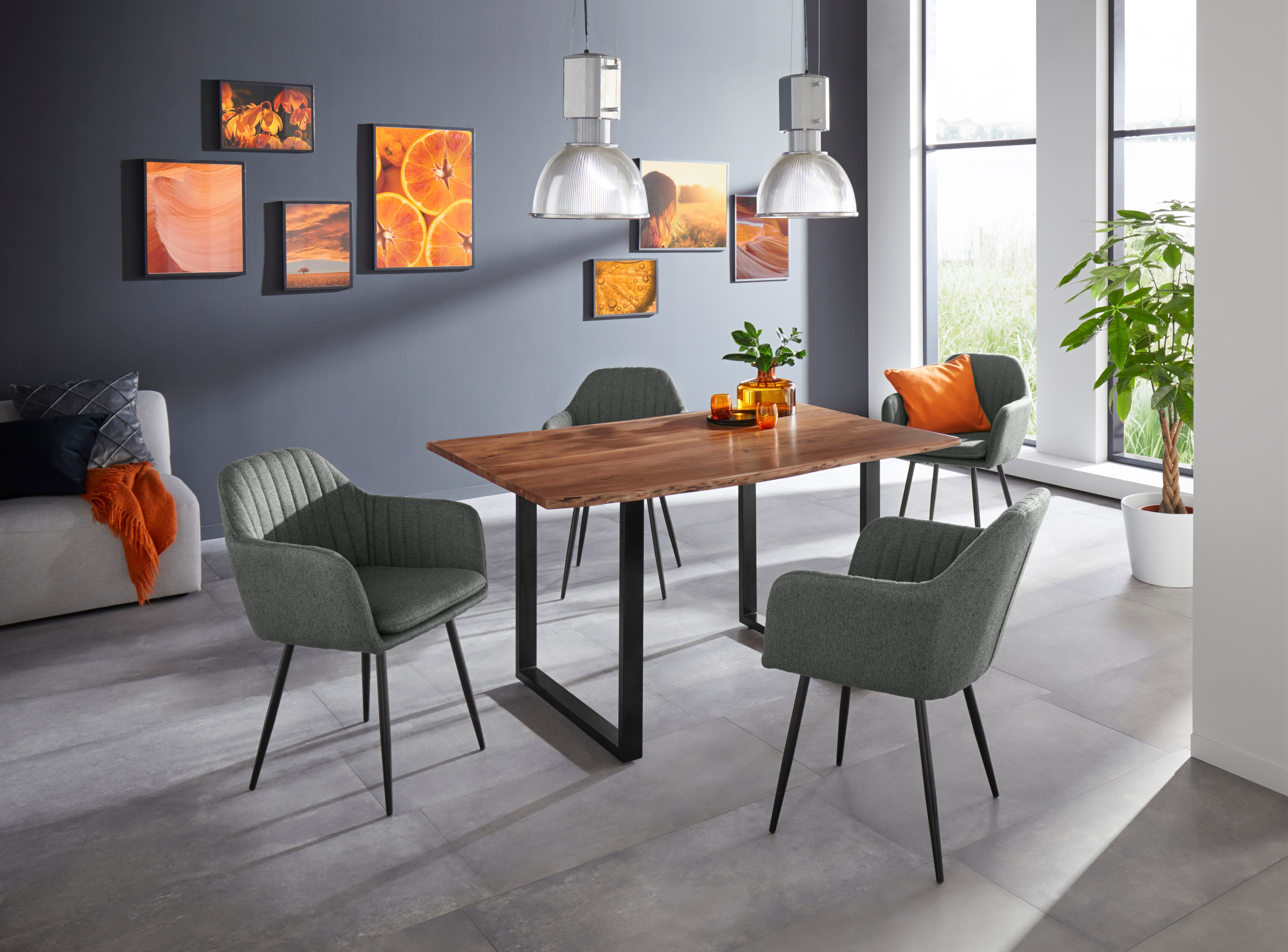 HELA Stoel met armleuningen Carla comfortabele fauteuil, kuipstoel (set)