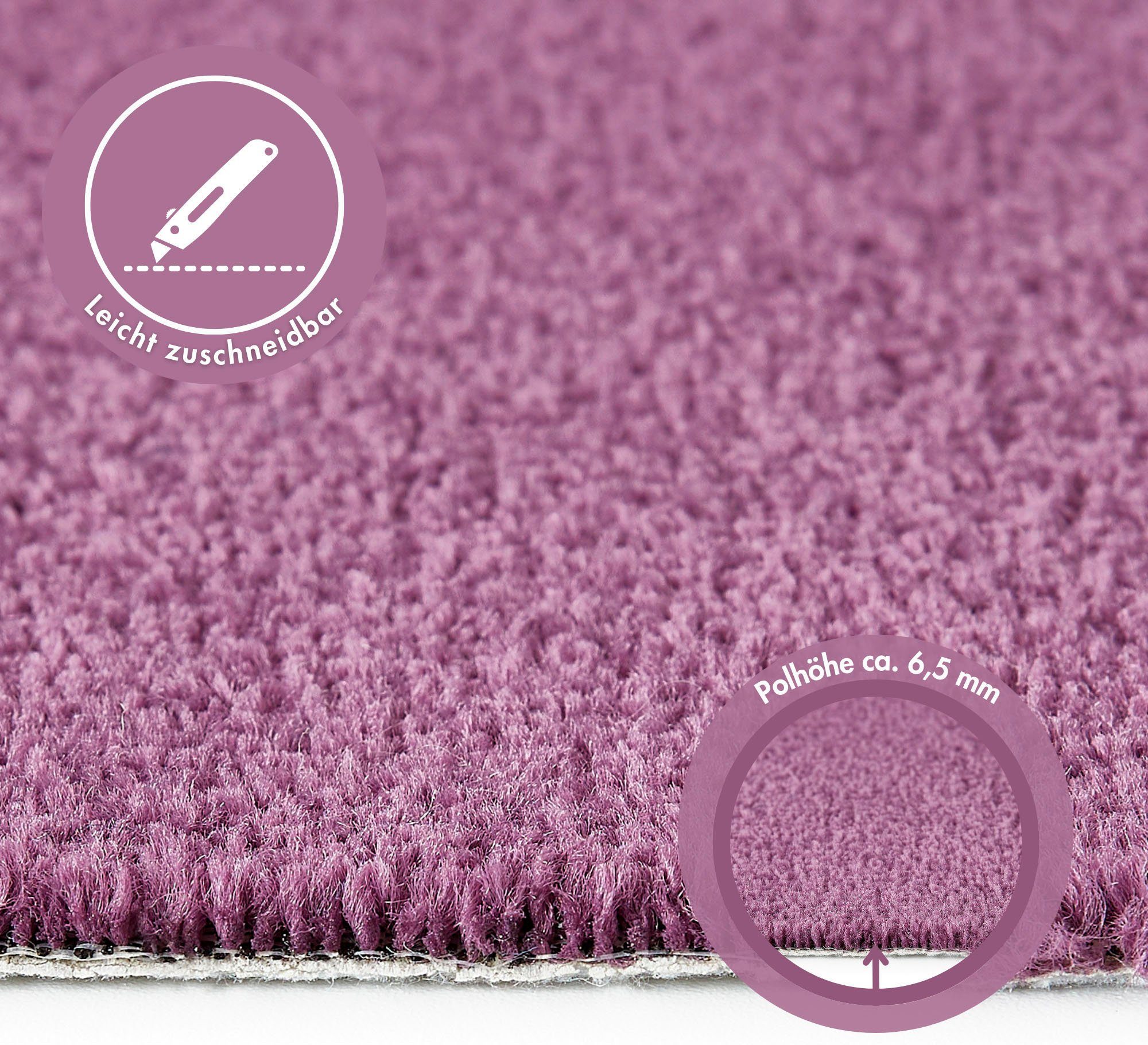 Andiamo Tapijt Kräuselvelours Ines, Made in Netherlands Effen kleuren, breedte 400 cm, slijtvast & onderhoudsvriendelijk