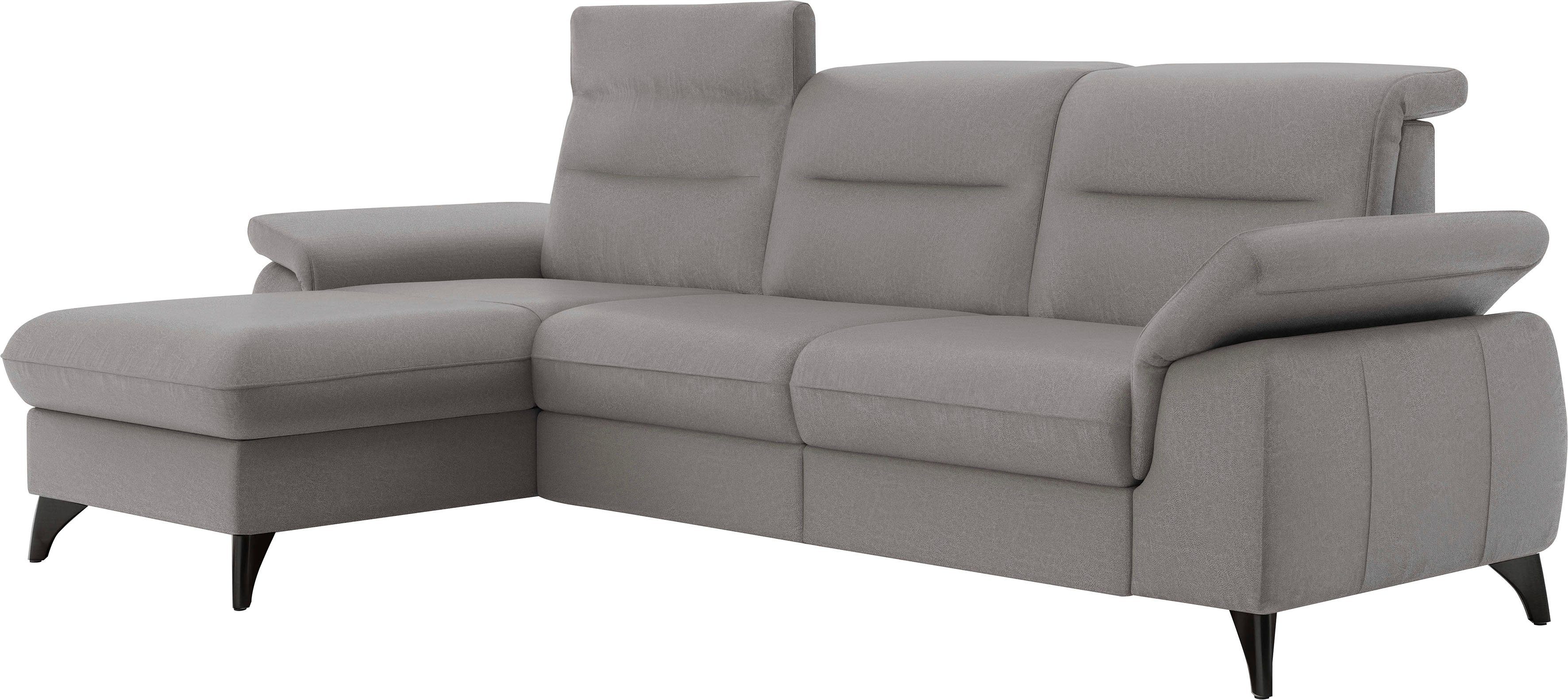 sit&more Hoekbank Astoria L-vorm naar keuze met motorische relaxfunctie