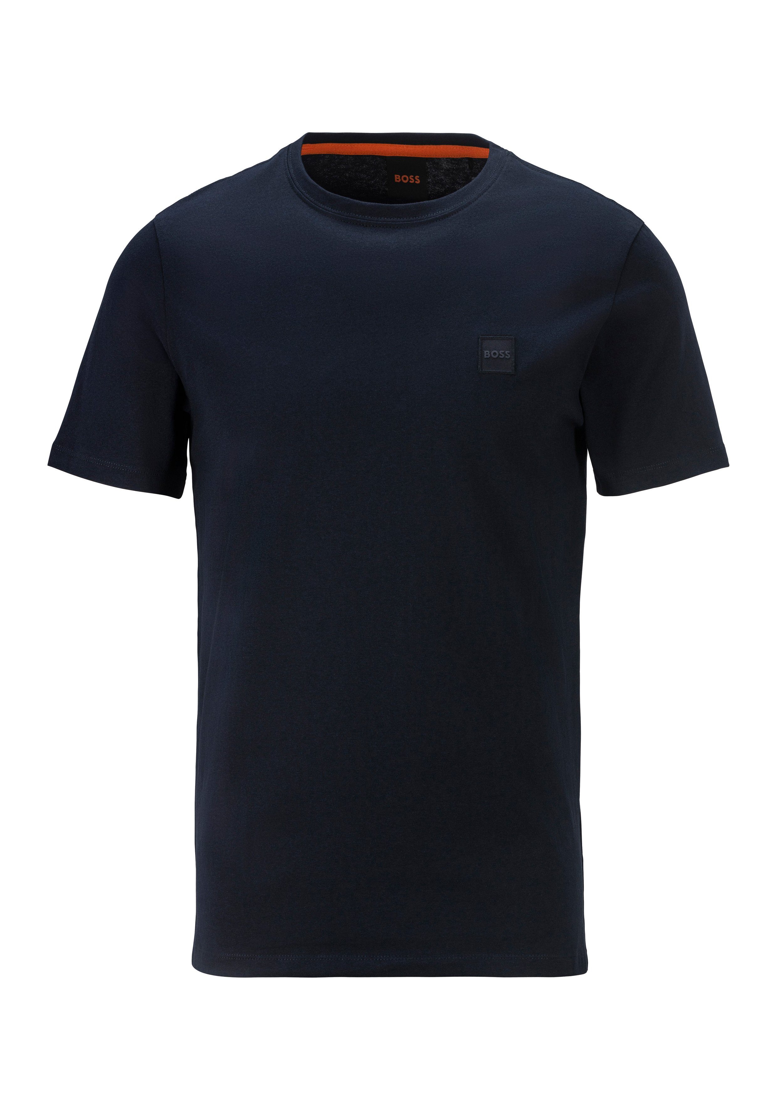 Boss Orange T-shirt Tales met boss-borduursel op de borst
