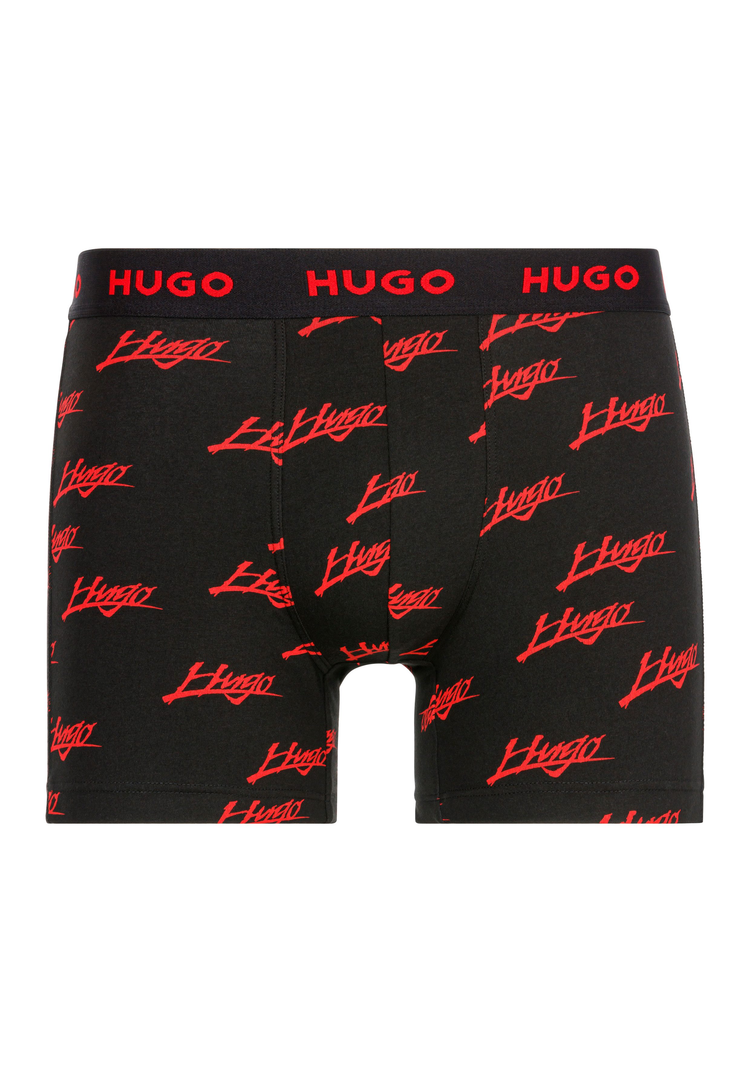 HUGO underwear Trunk met logoband (set 3 stuks)