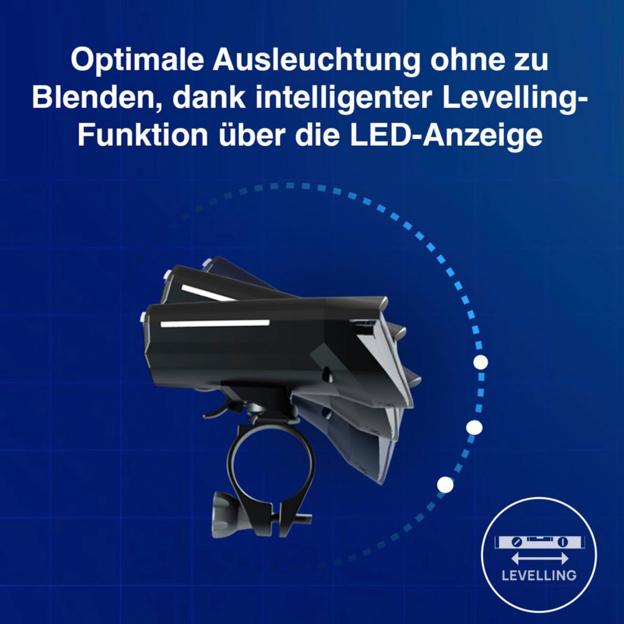 Fischer Fietsverlichting Led-accu-Bel. Set plus 100x130 groot licht + twin stop (set, 2-delig)
