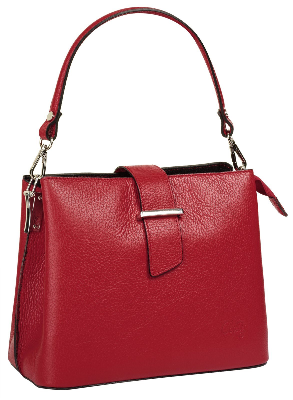 Cluty Tas echt leer, made in italy