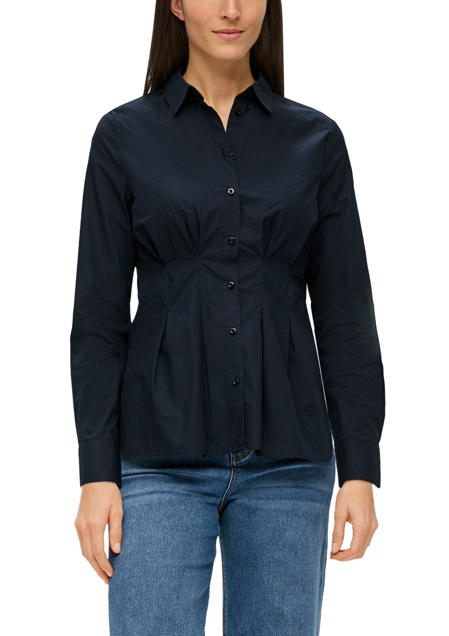 S.Oliver Overhemdblouse met shape-shift taille-snit