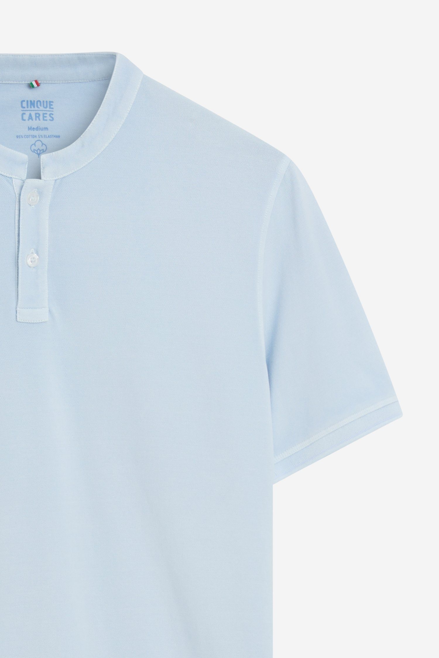 Cinque T-shirt CILANO met korte knoopsluiting