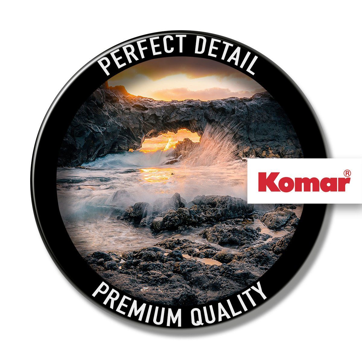 Komar Artprint op linnen Golden Eye - Afmeting 30 x 40 cm (1 stuk)