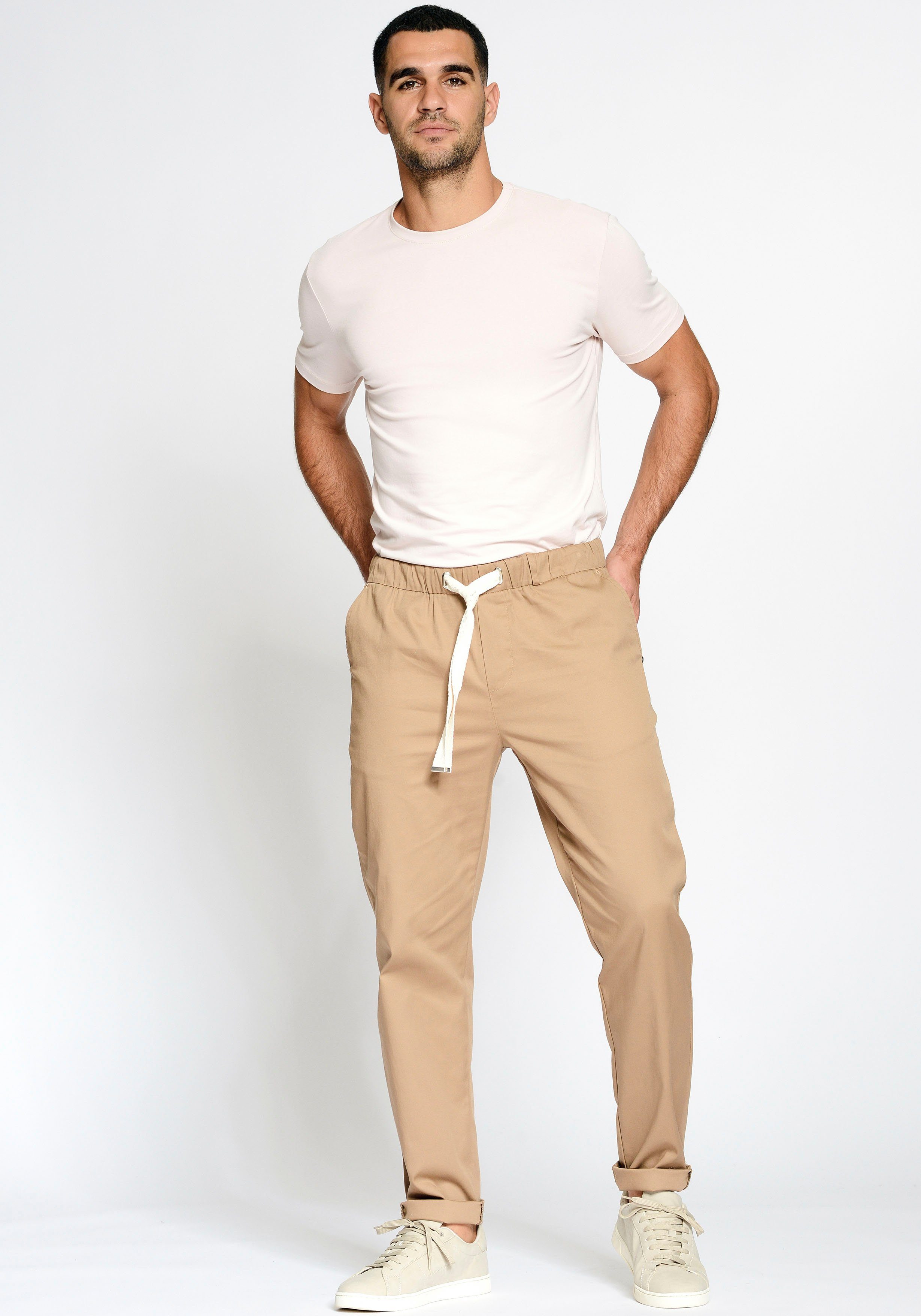 GANG Chino 94SANTO JOGGER Jogger stijl met elastische tailleband en tunnelkoordsluiting