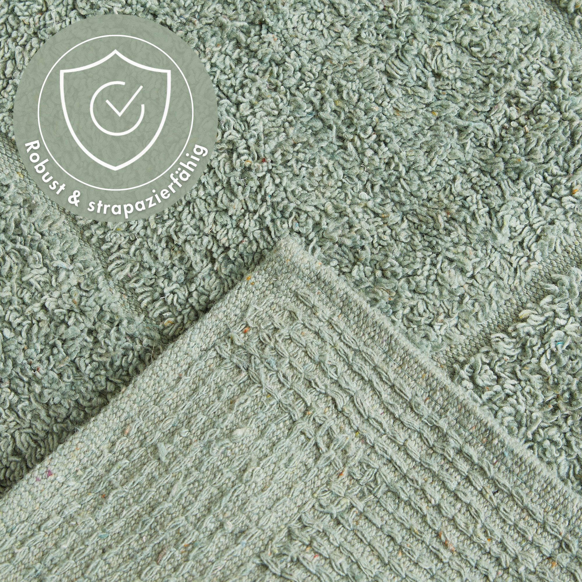 Andiamo Badmat Havanna, 50x80 cm Badmat, effen kleuren, hoog-laag effect, verschillende designs (1 stuk)