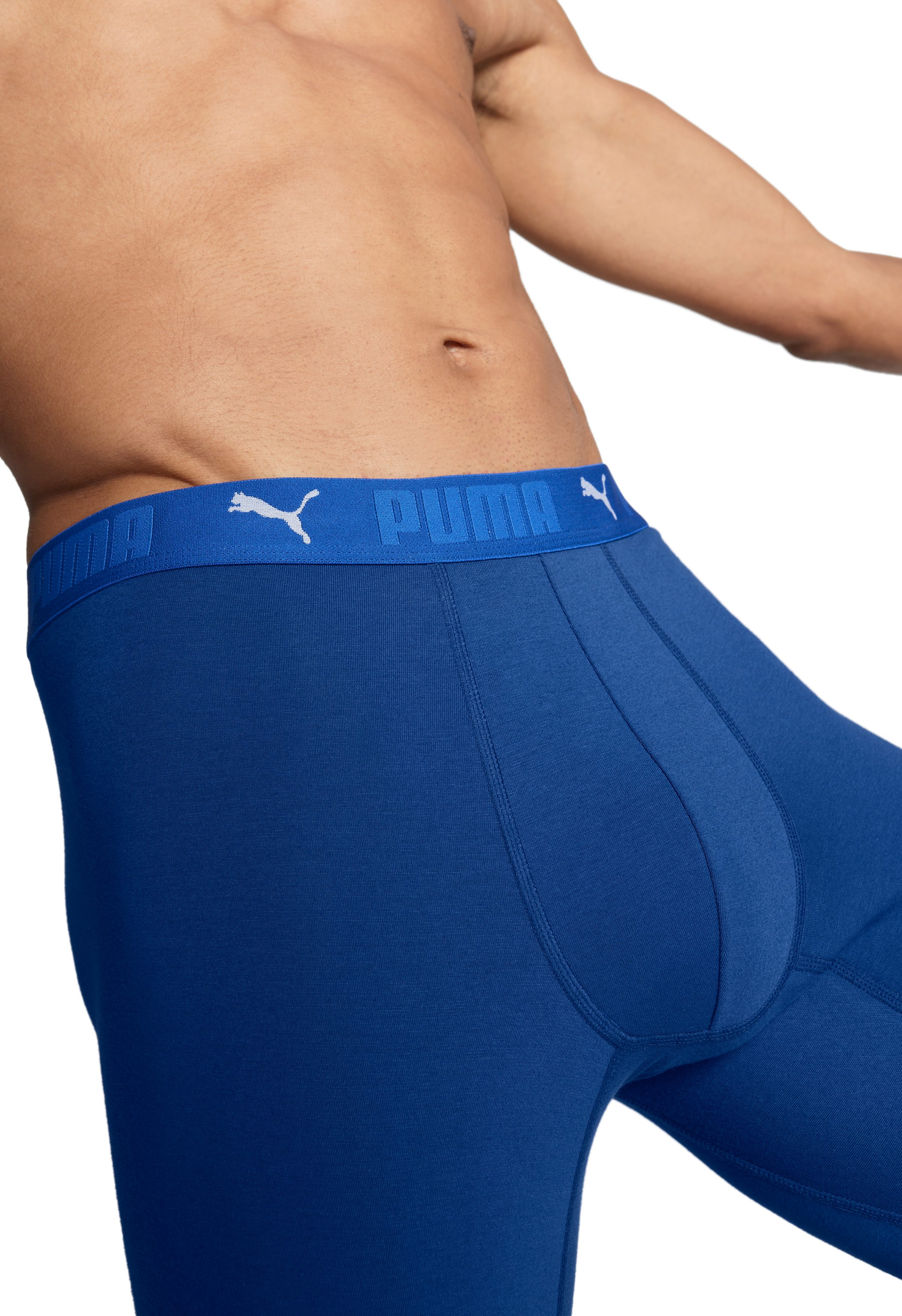 PUMA Boxershort PUMA MEN SPORT COTTON LONG BOXERS 2P (2 stuks, Set van 2)