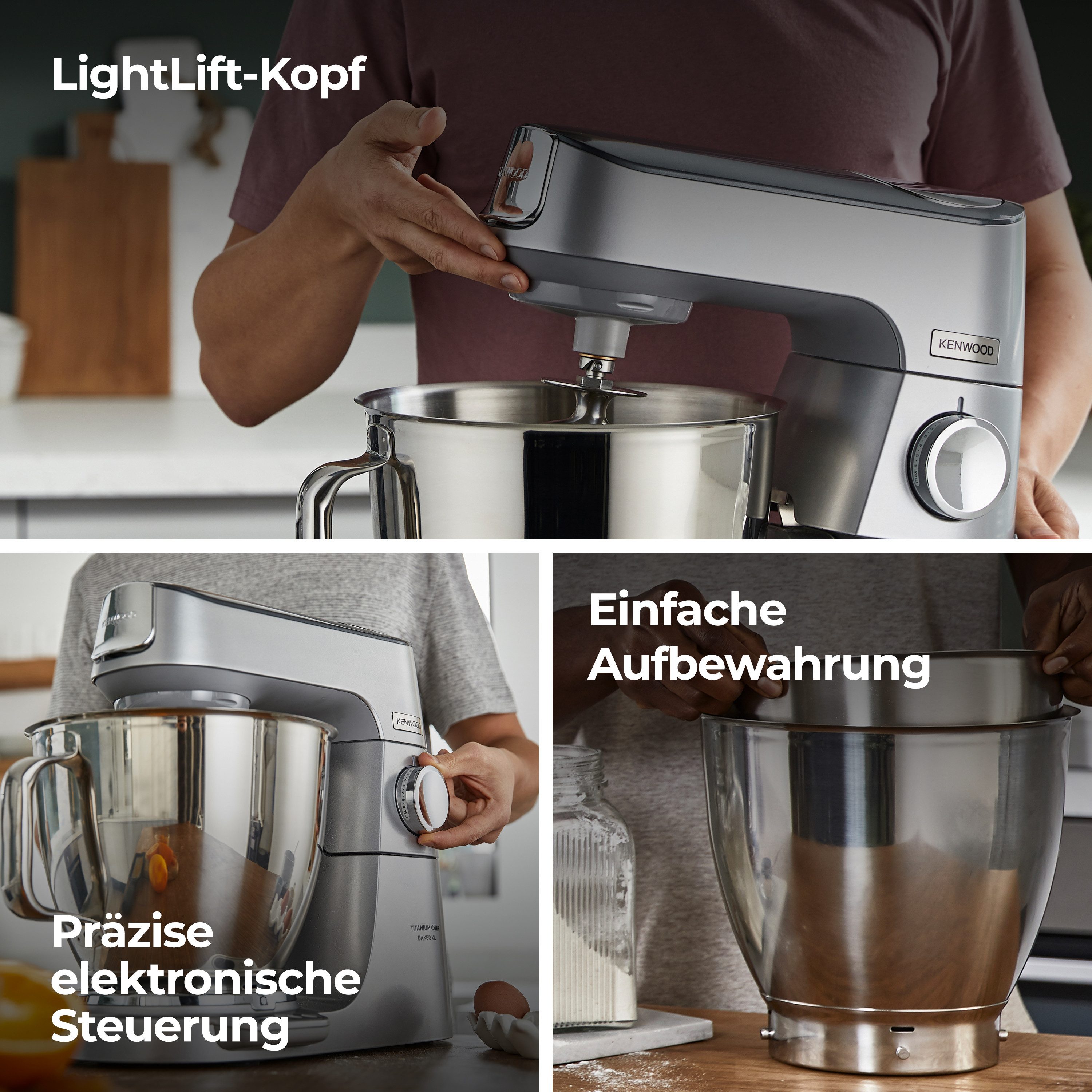 KENWOOD Keukenmachine Titanium Chef Baker XL KVL85.224SI i