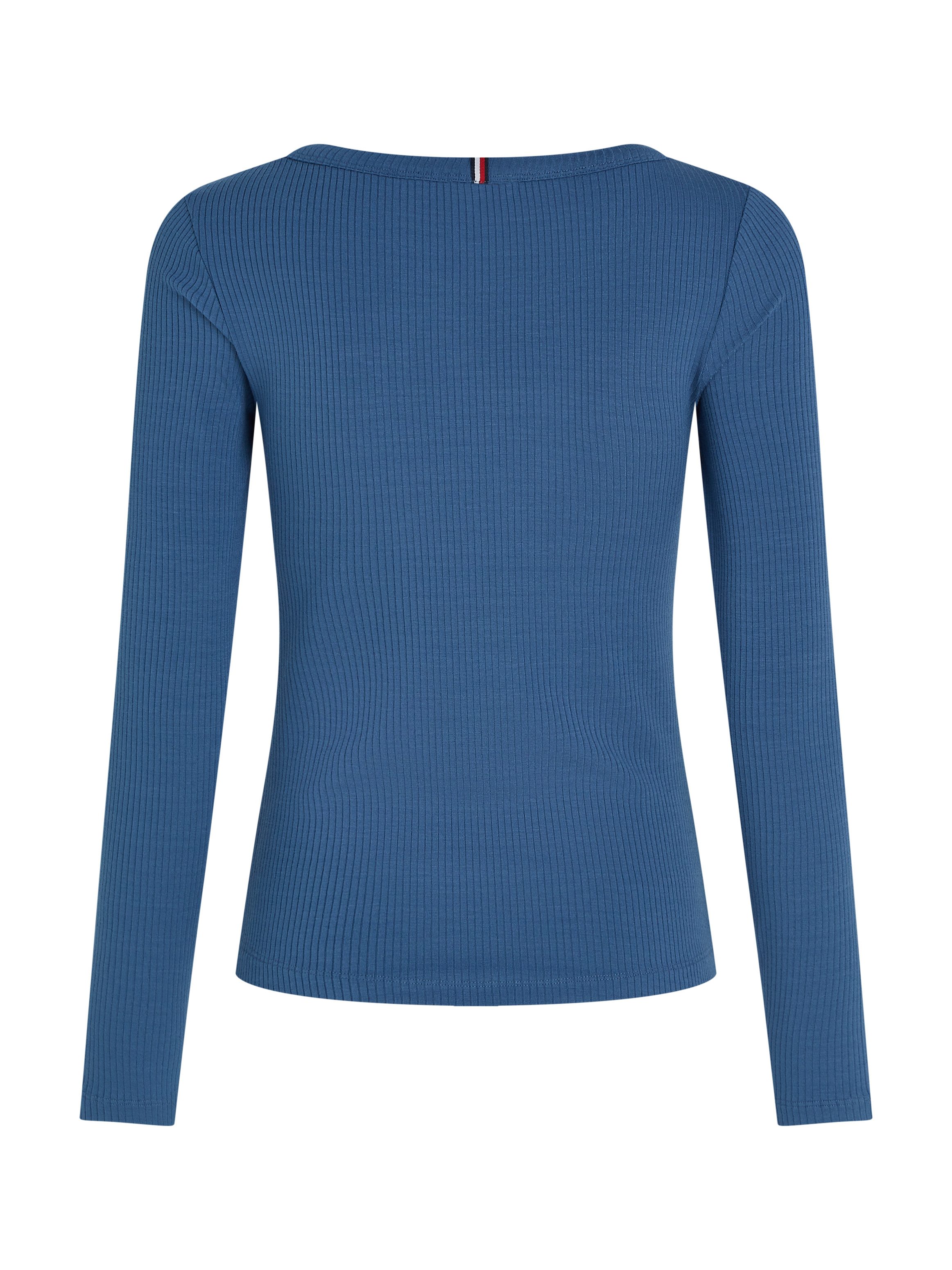 Tommy Hilfiger Shirt met lange mouwen SLIM 5X2 RIB O-NK LS