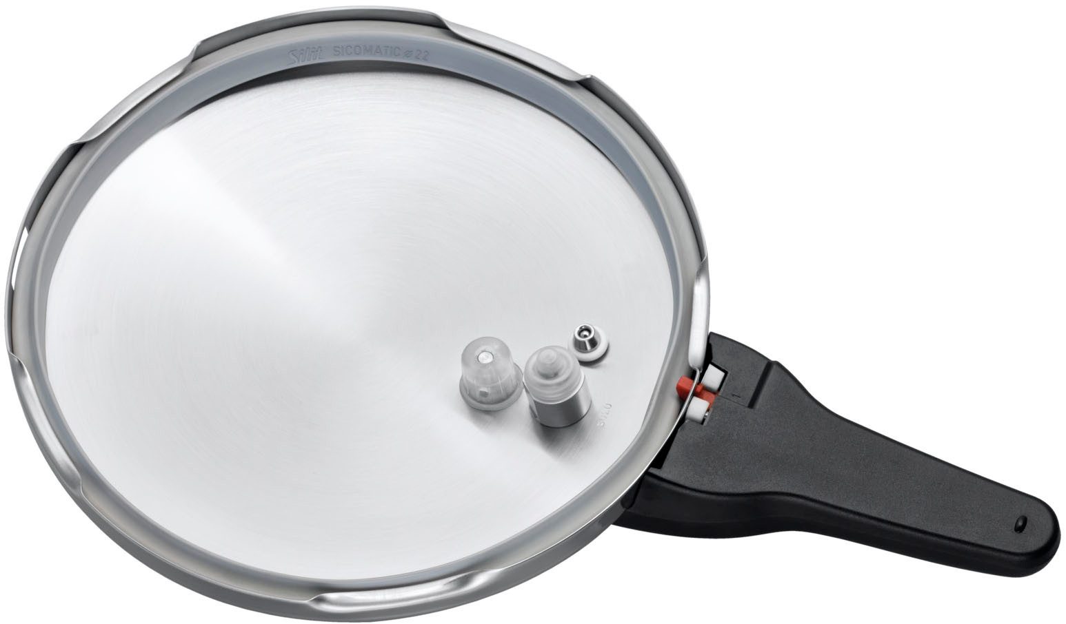 Silit Snelkookpan SICOMATIC T-PLUS, stoompan inductie 3 kookstanden, geschikt voor alle soorten fornuizen, made in germany