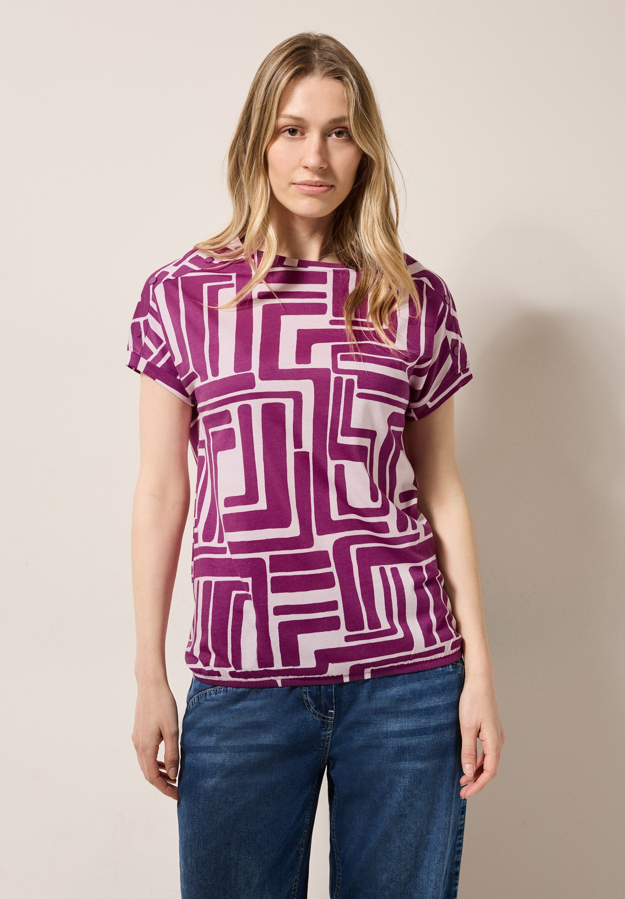 Cecil T-shirt met print all-over