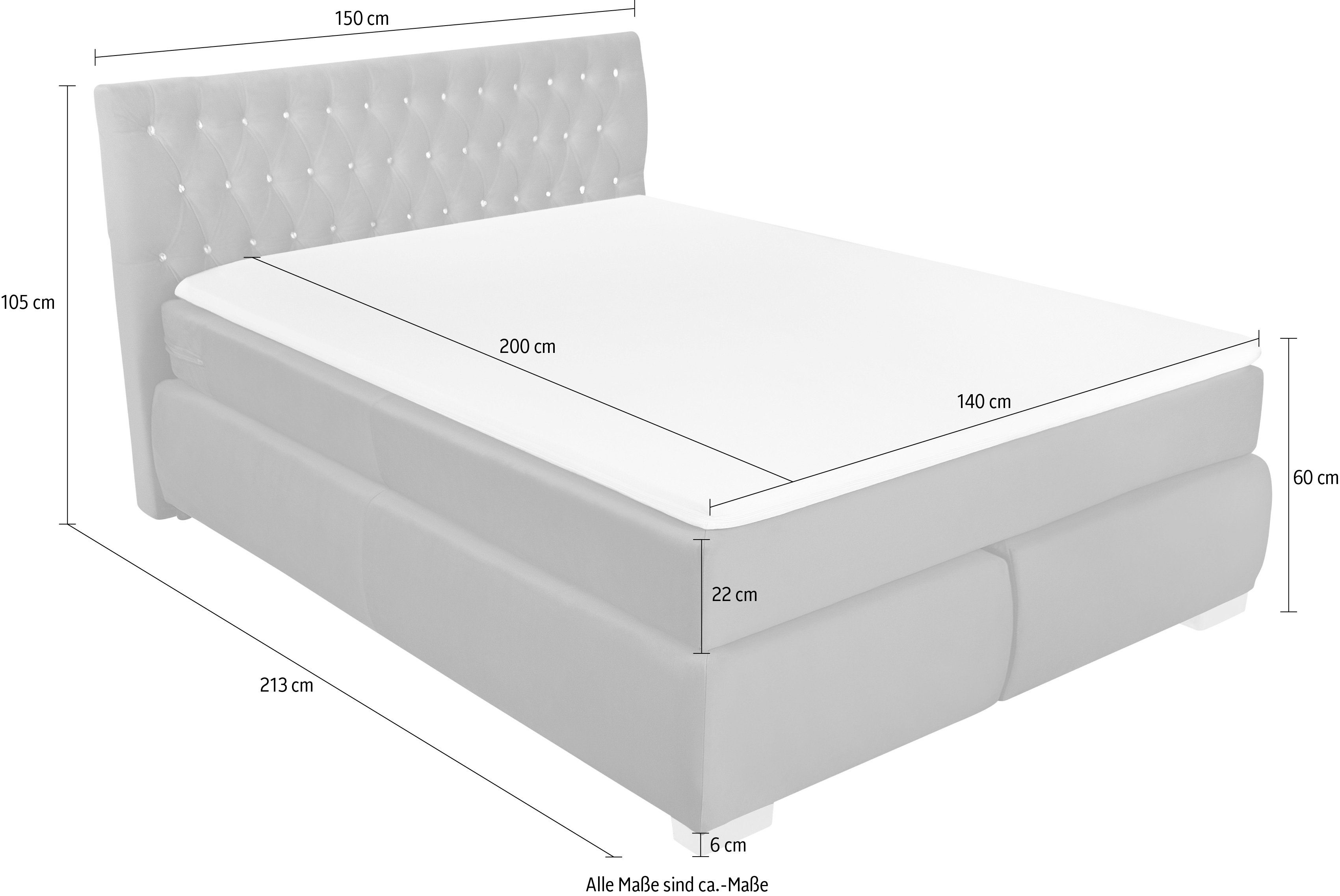 Leonique Boxspring Rumba Pocketveringsmatras in hardheid 3, in 4 breedten, incl. topmatras