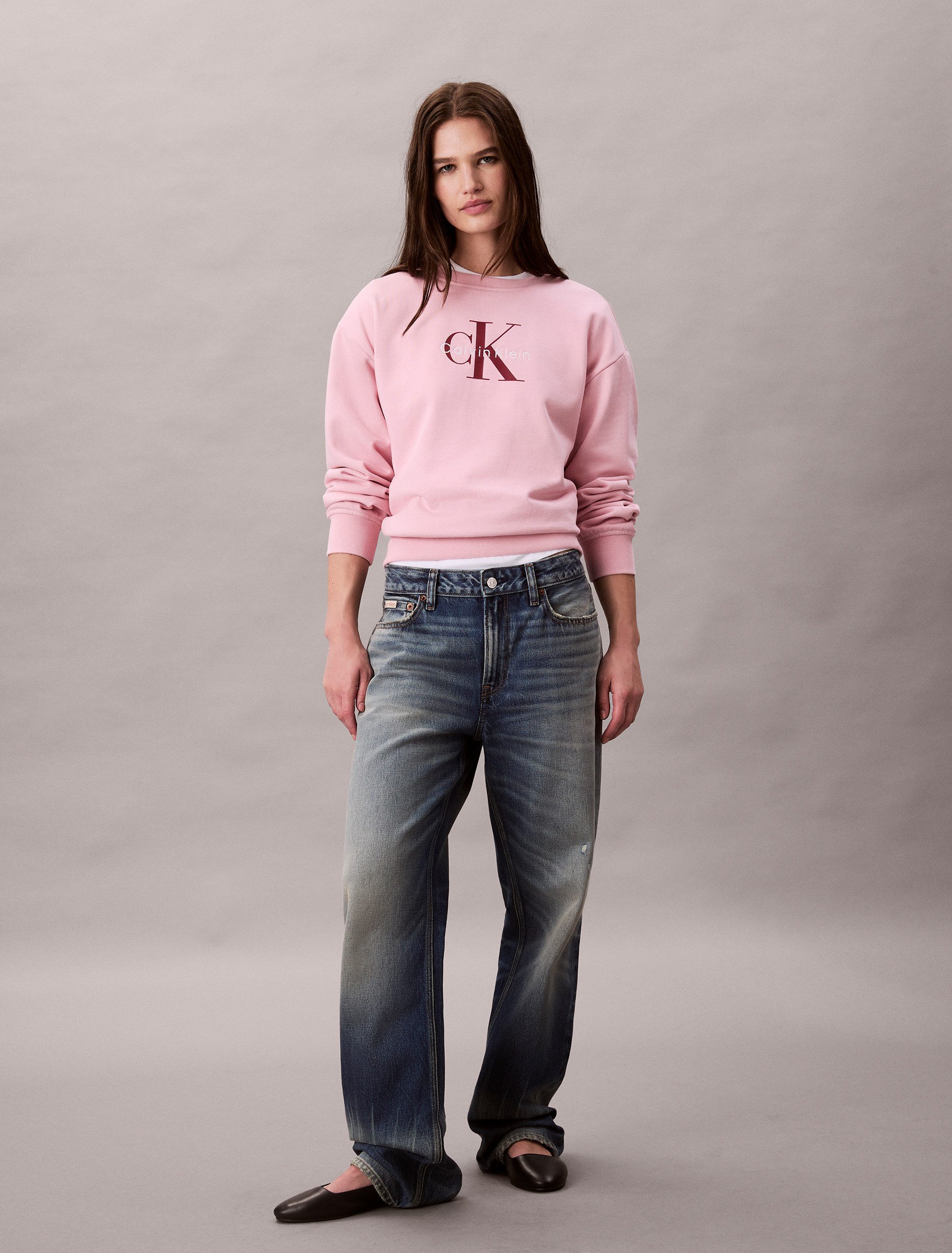 Calvin Klein Sweatshirt LS MNLG FRNCH TRRY R