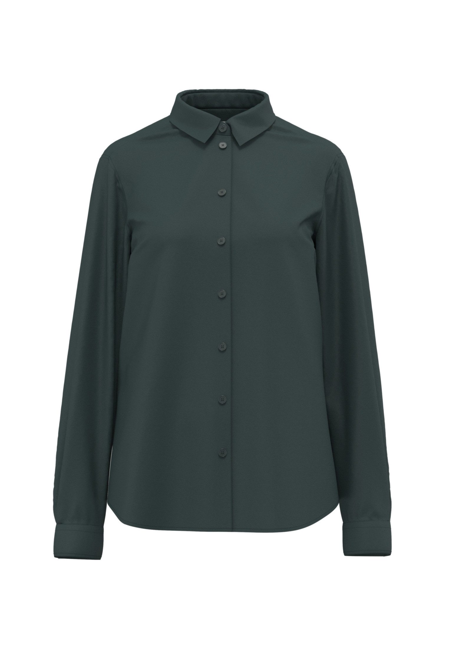 seidensticker Overhemdblouse Lange mouwen kraag uni