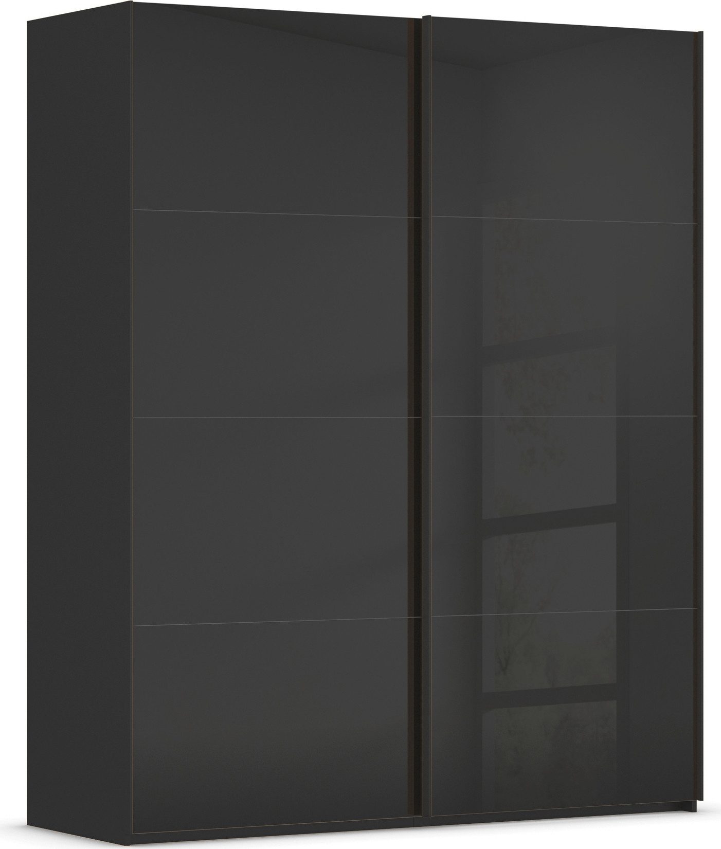 rauch Schuifdeurkast Kledingkast Kast Garderobe Slaapkamerkast SCALE-FYRA edel vierdelige deuren met glas-front veel kleuren made in germany