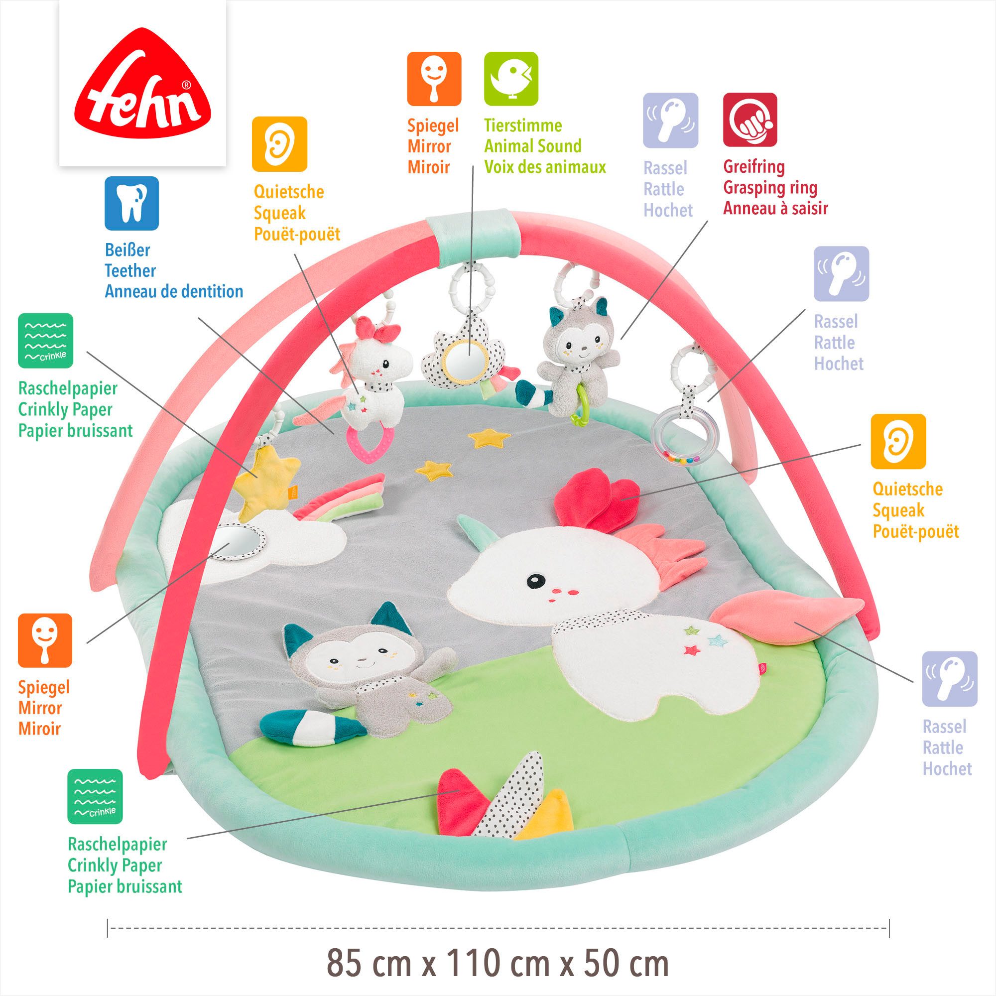 Fehn Speelboog Aiko & Yuki, 3-D-activiteit deken